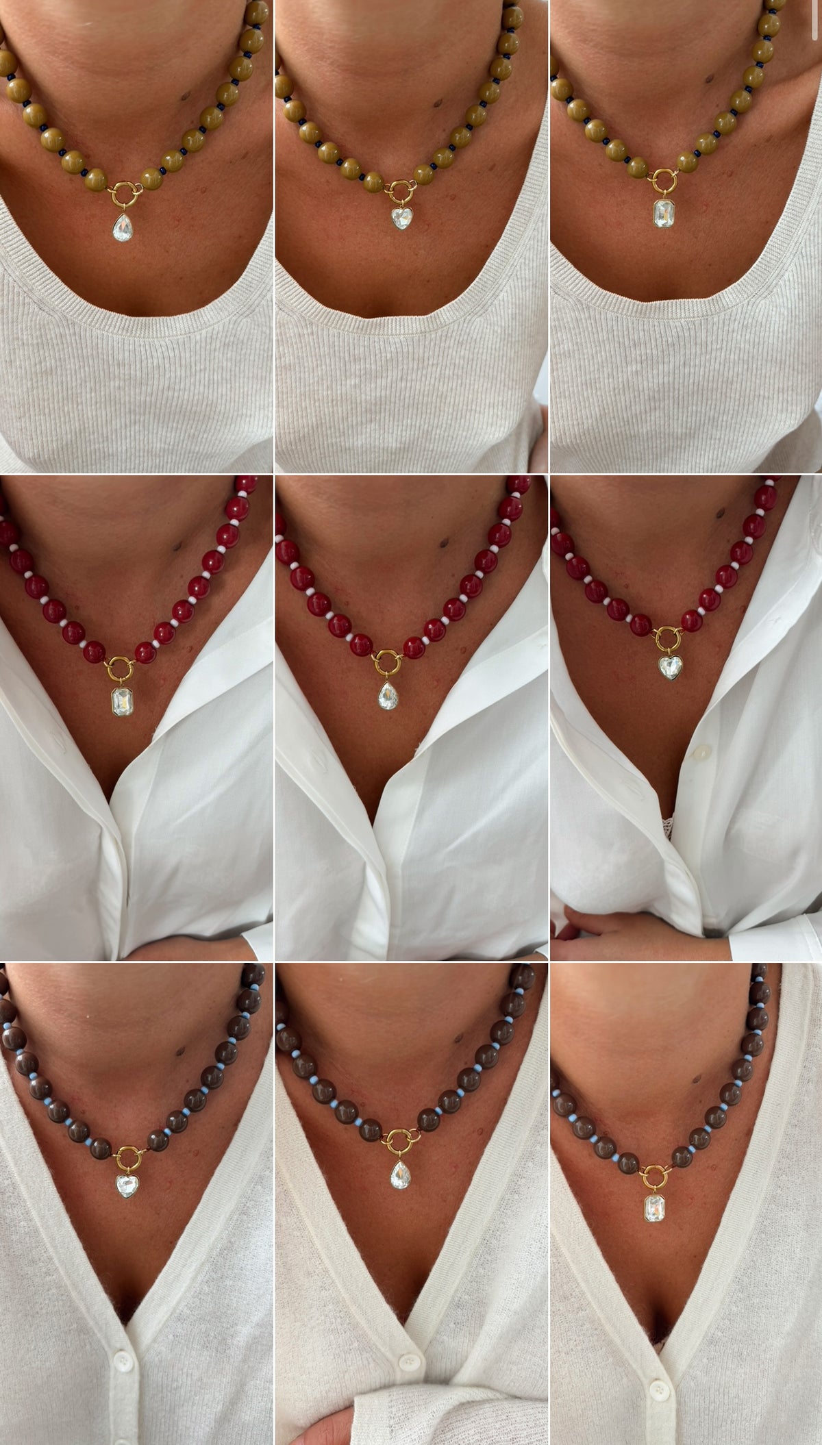 Collier Alfred - marron