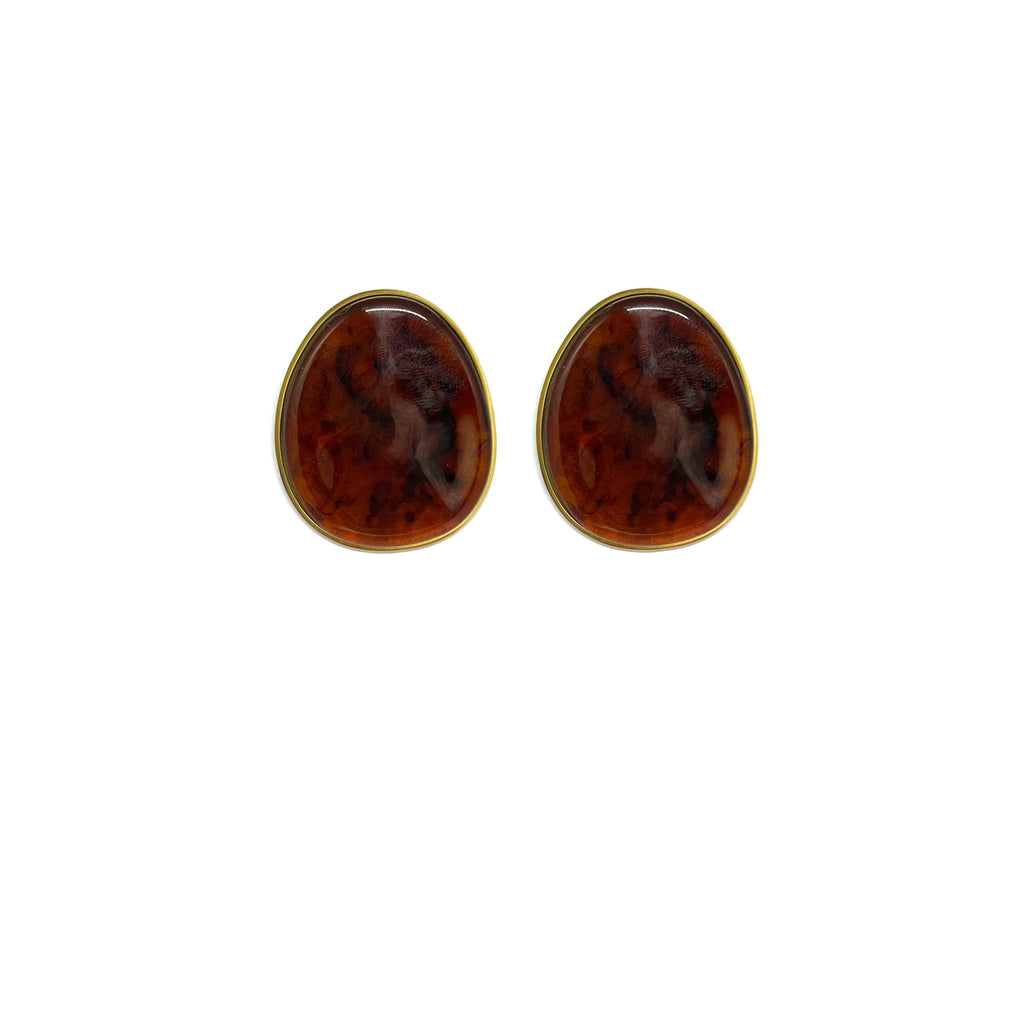 Boucles d'oreille Roxane - ambre