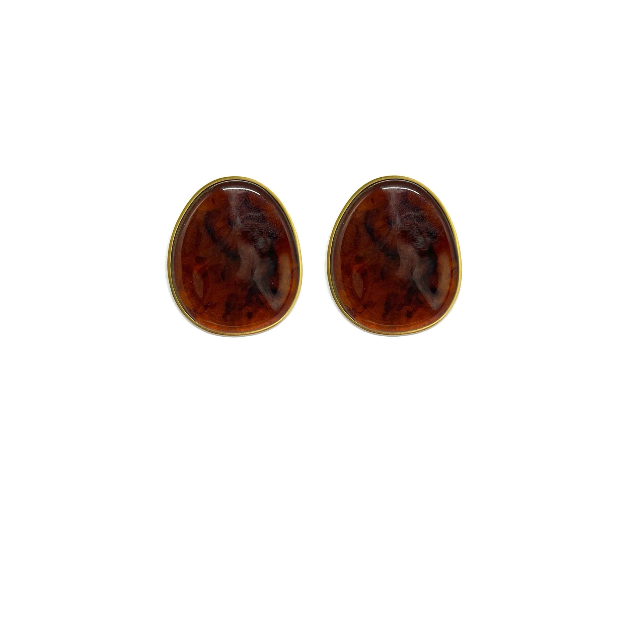 Boucles d'oreille Roxane - ambre