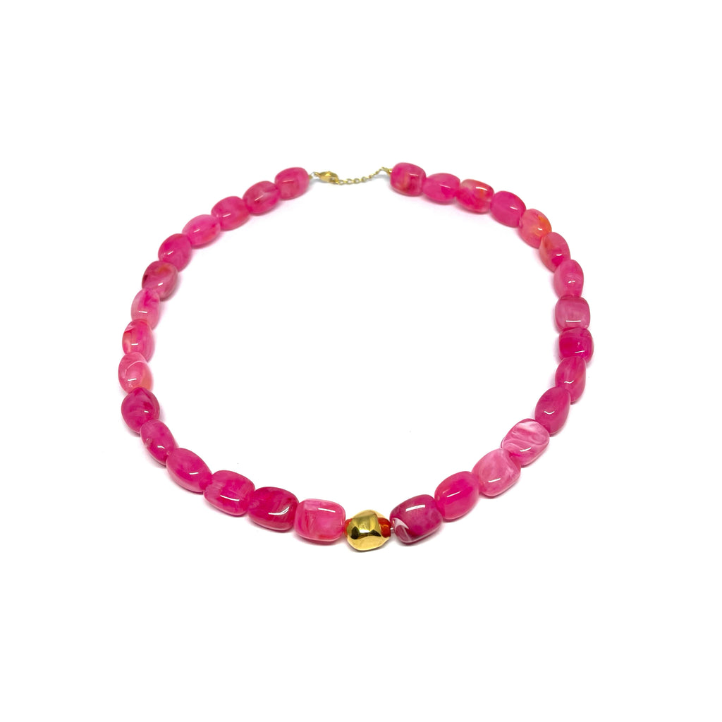 Collier César - fushia