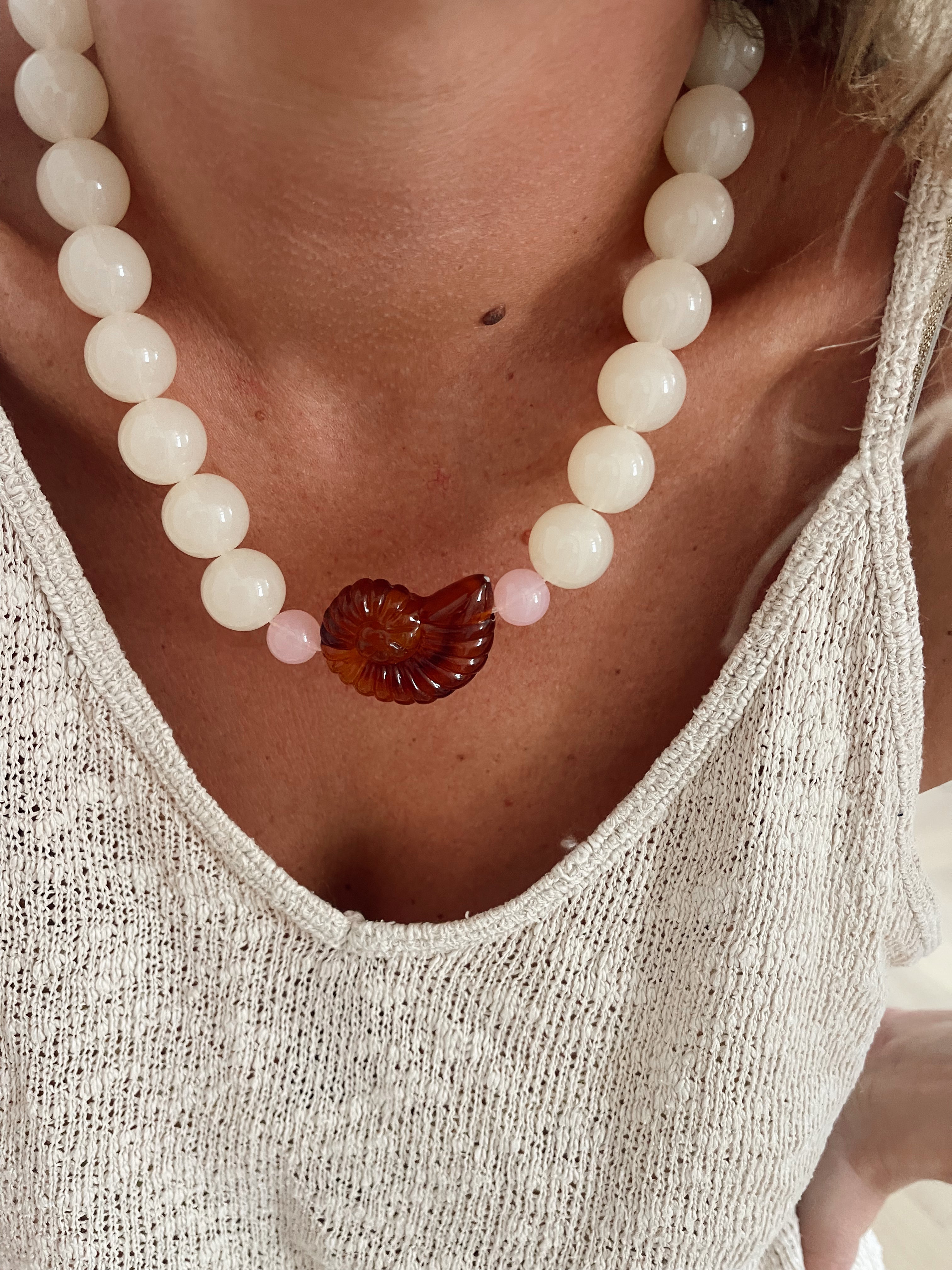 Collier Arielle - vanille