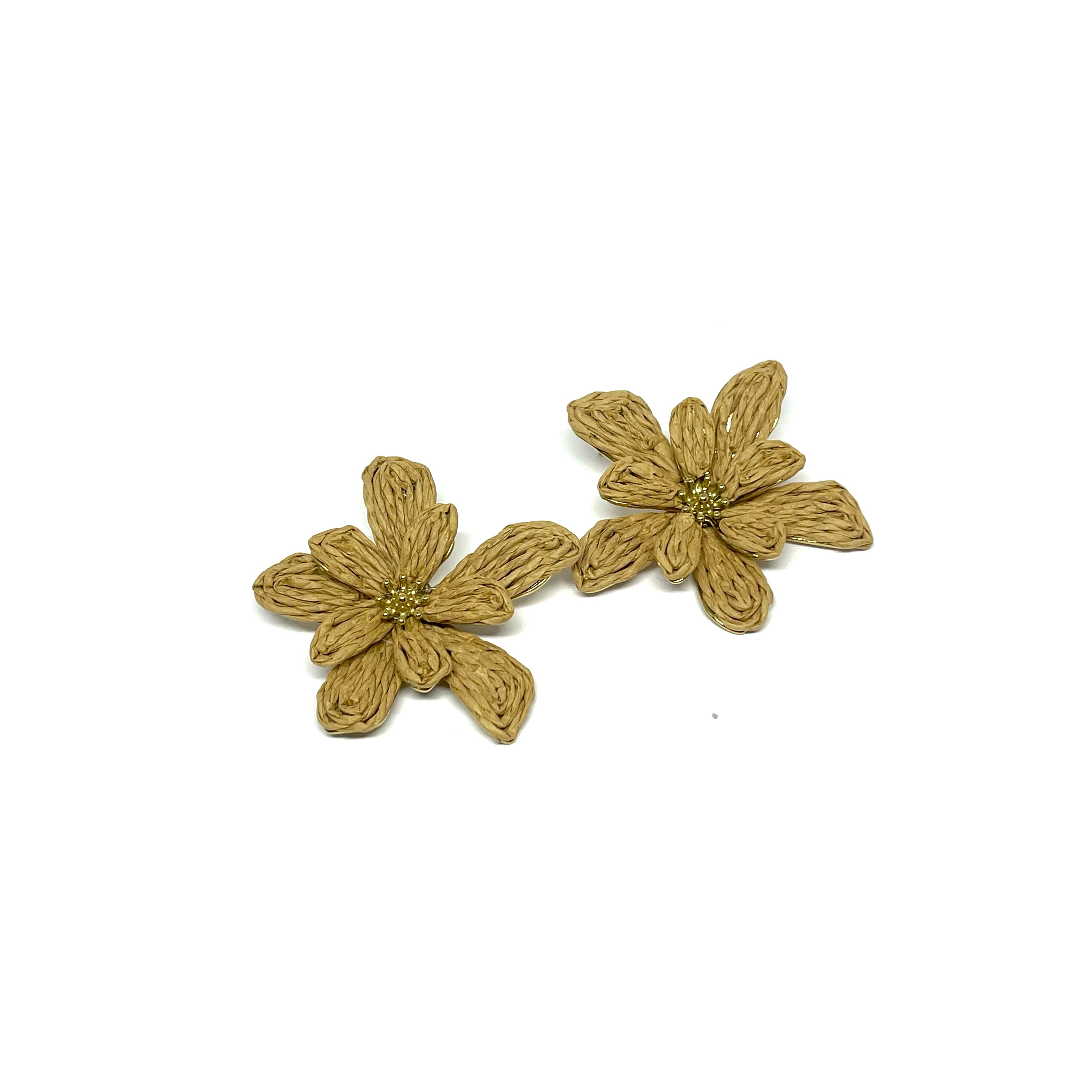 Boucles d’oreilles Raph - beige