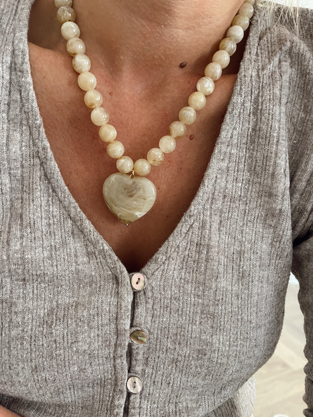 Collier Gabriel - ecru