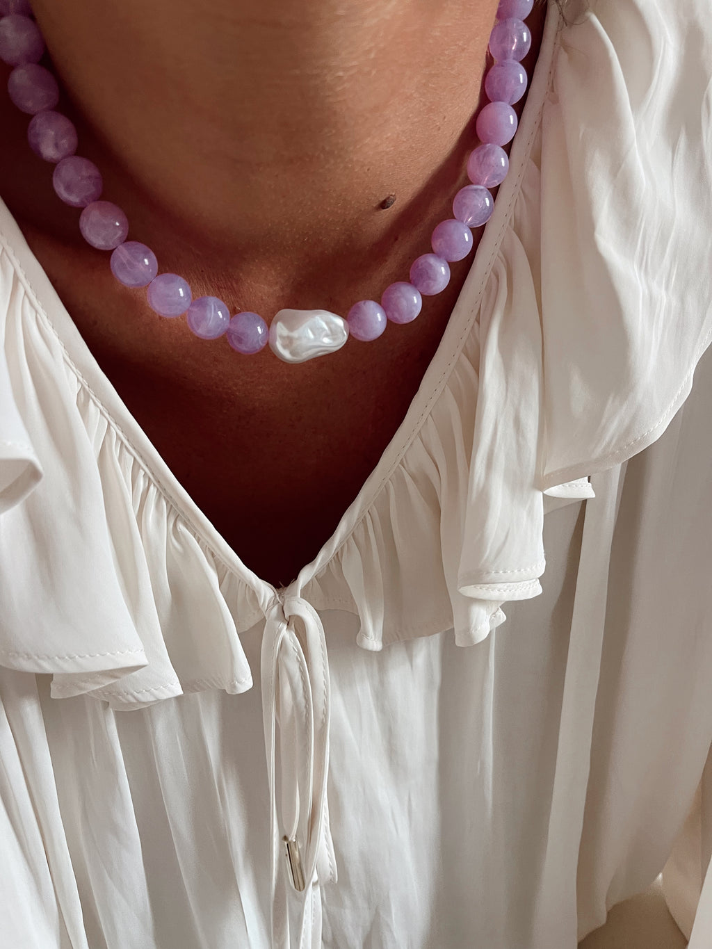 Collier Hortense - Lilas