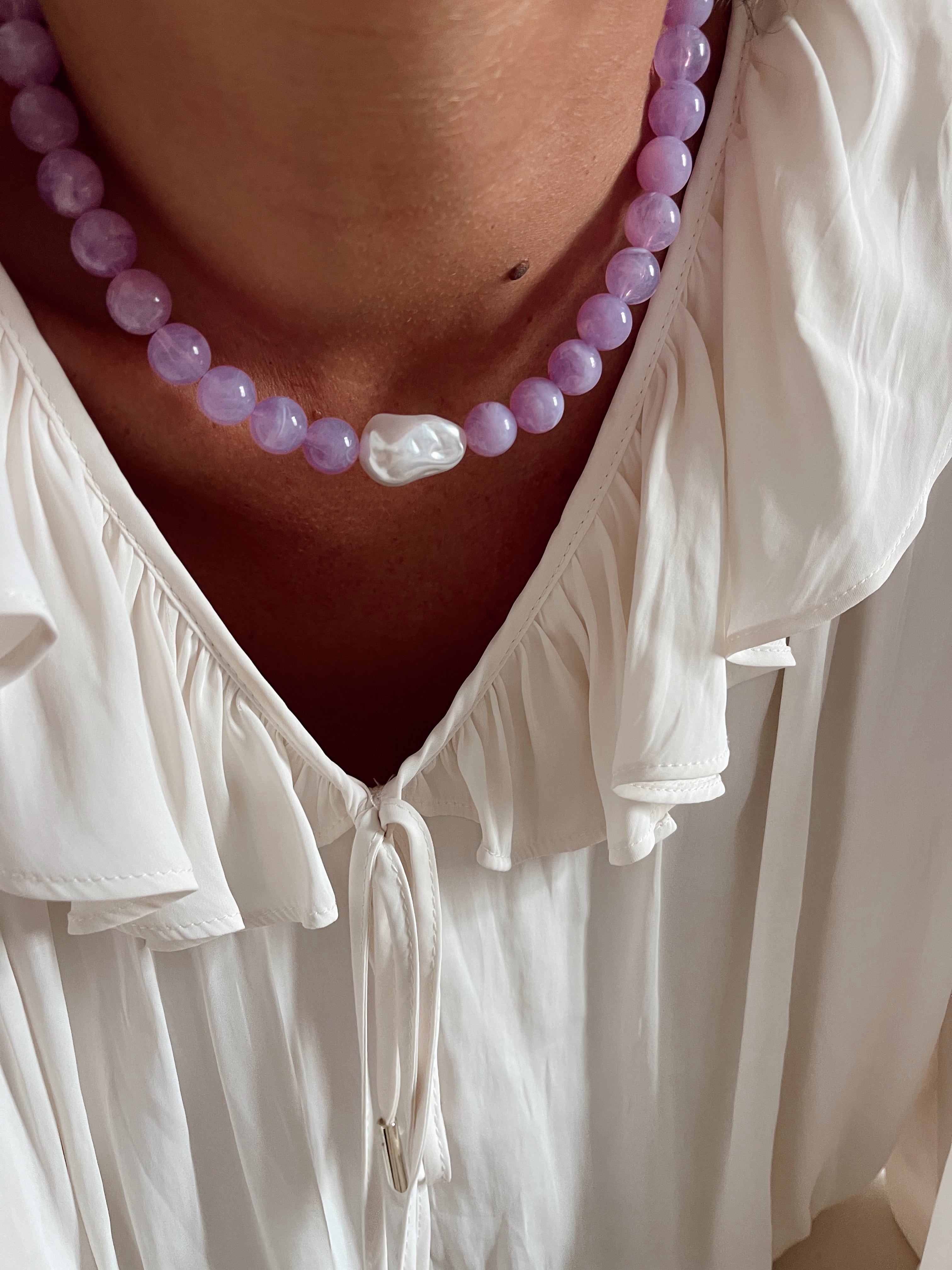 Collier Hortense - Lilas