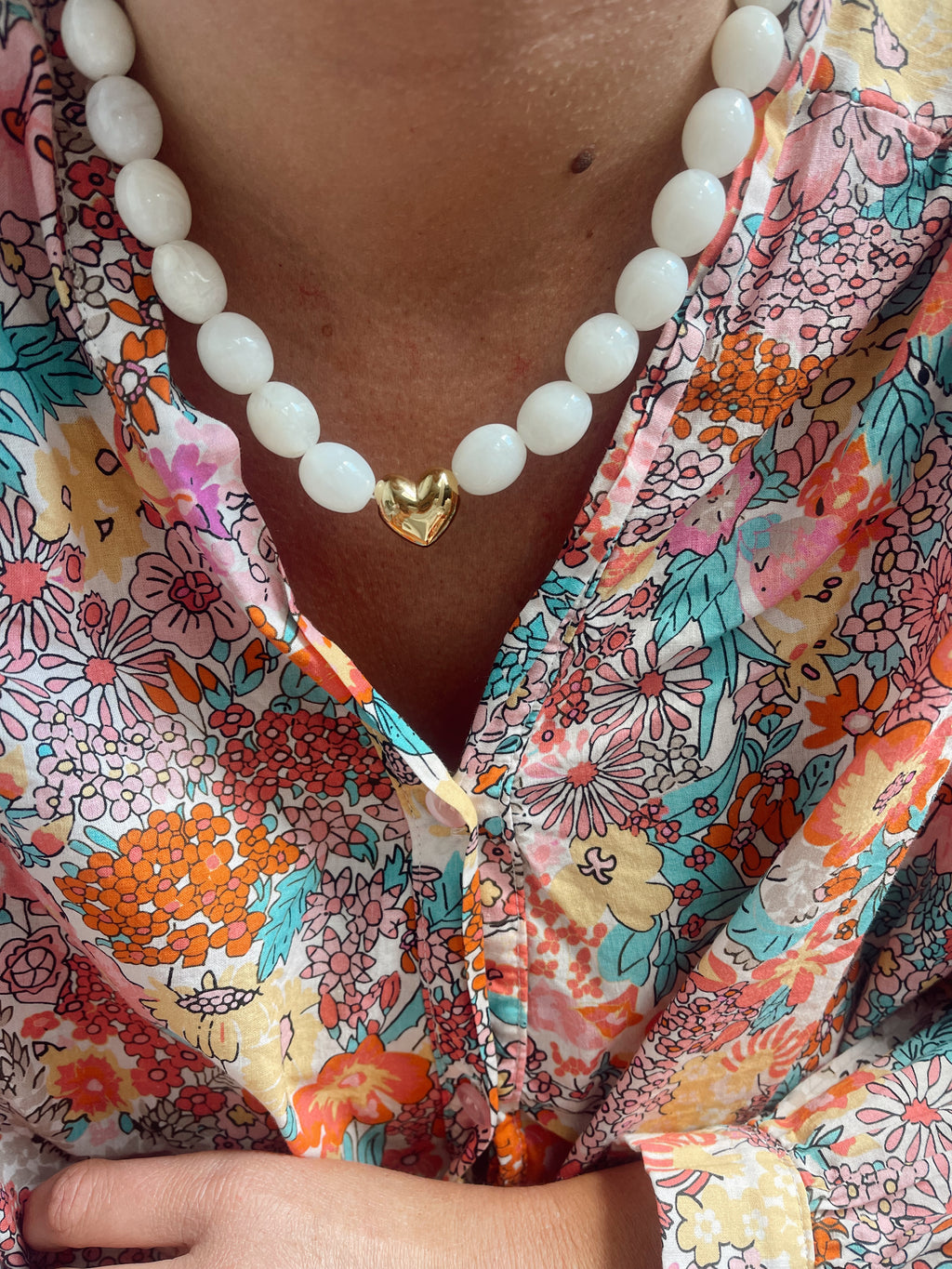 Collier Martin - blanc