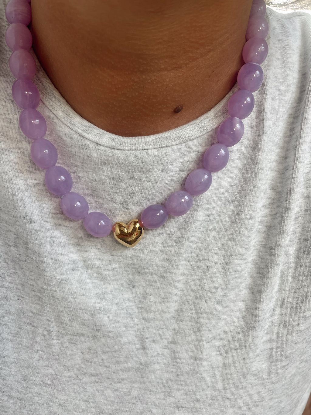 Collier Martin - lilas