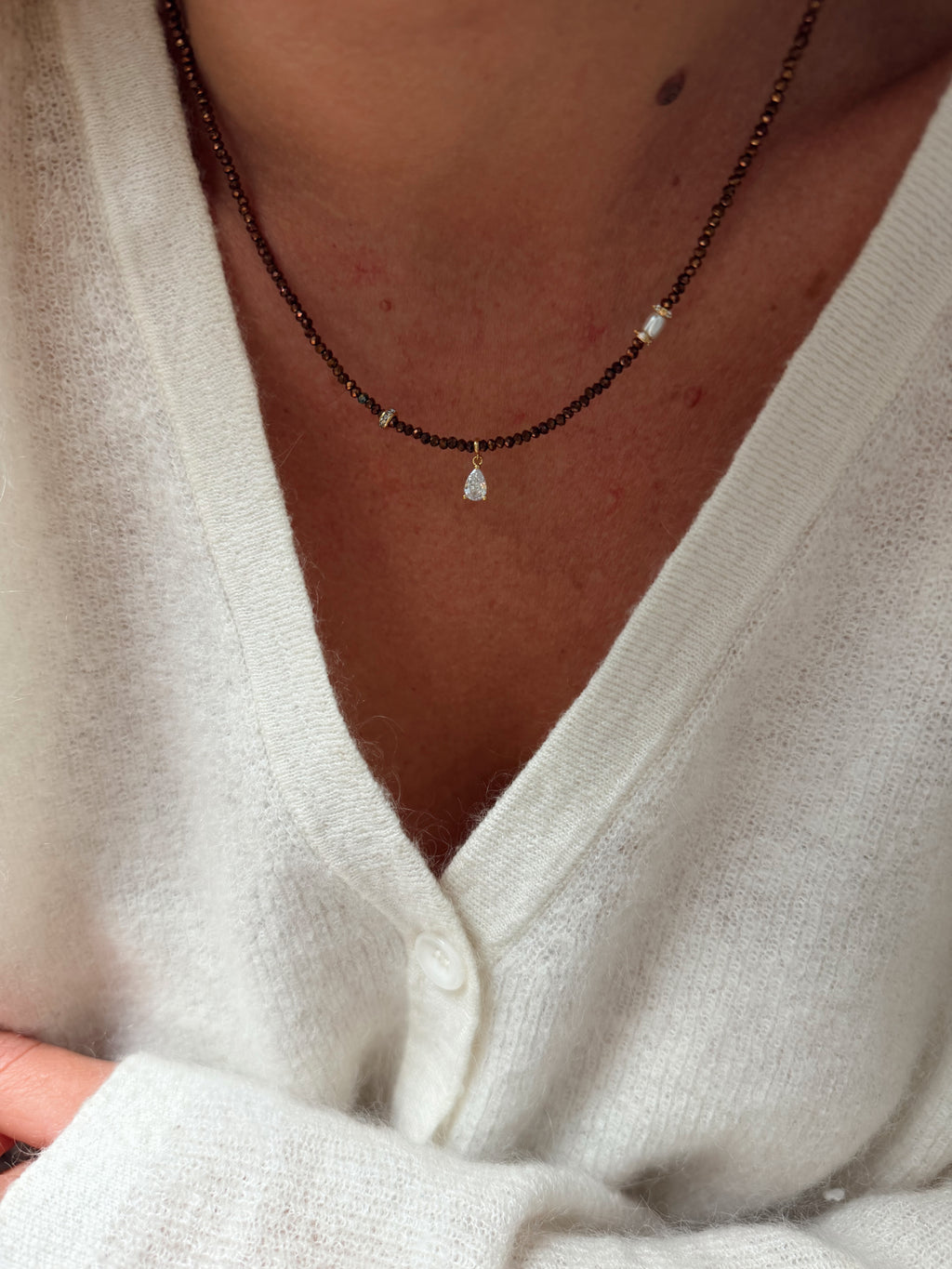 Collier Paul - marron