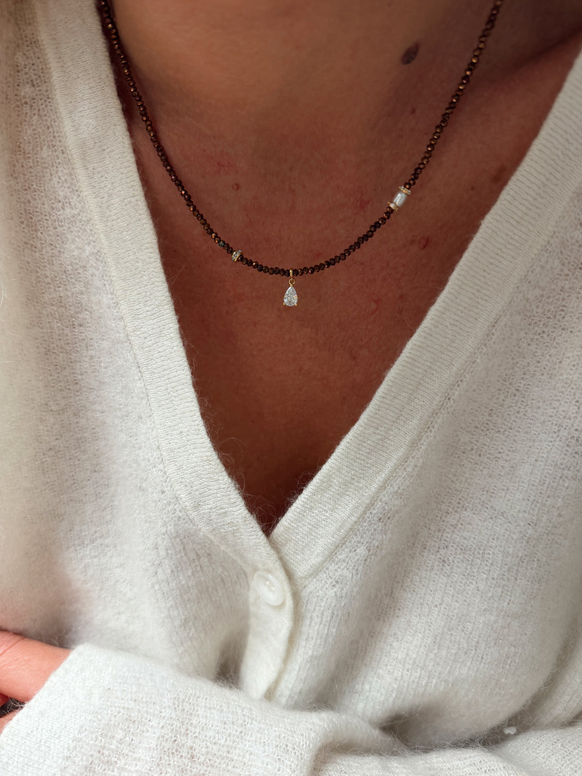 Collier Paul - marron
