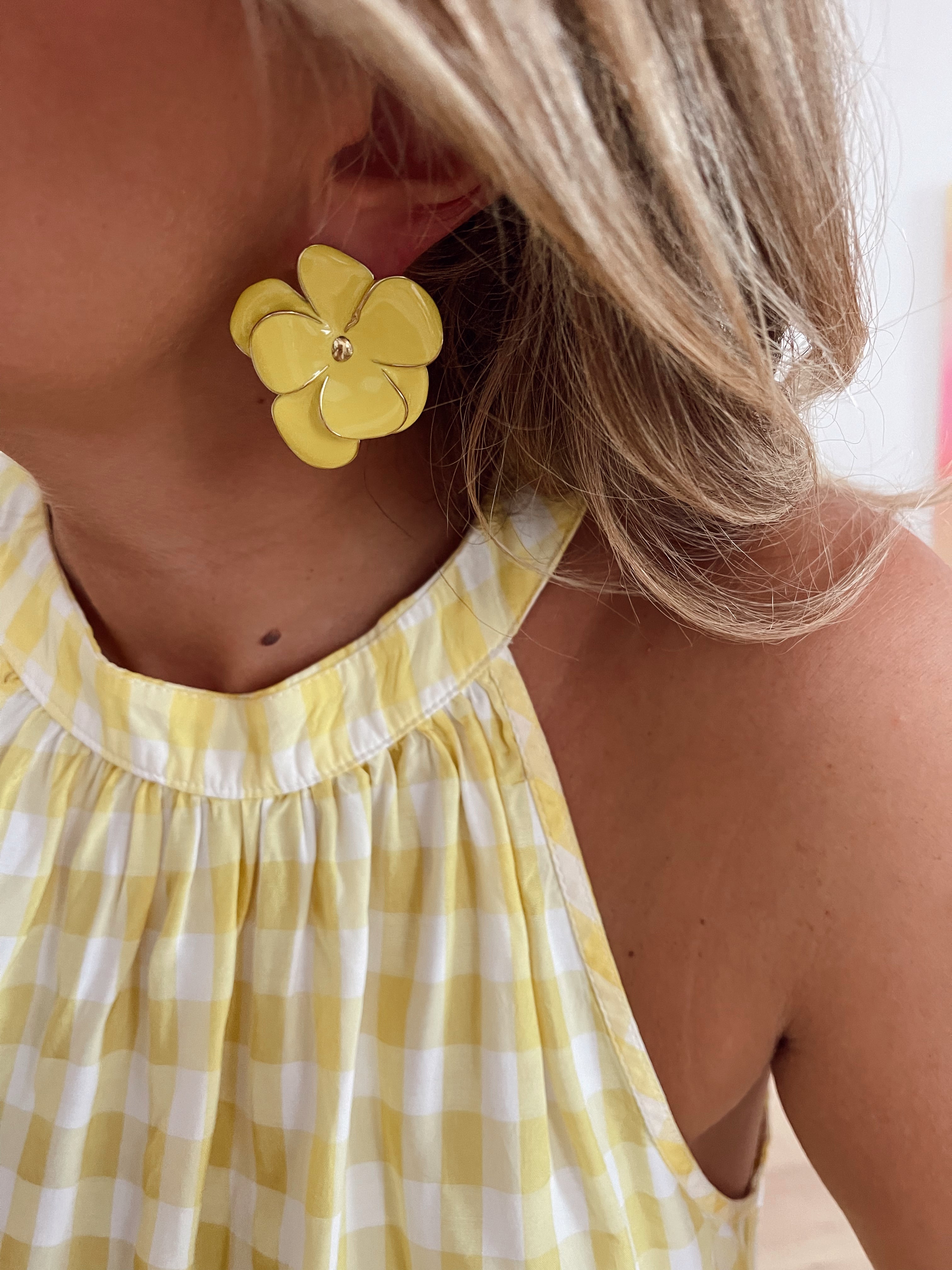 Boucles d'oreilles Telma - jaune