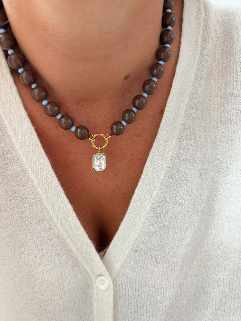 Collier Alfred - marron