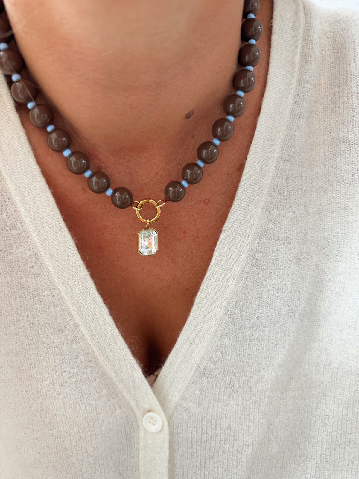 Collier Alfred - marron