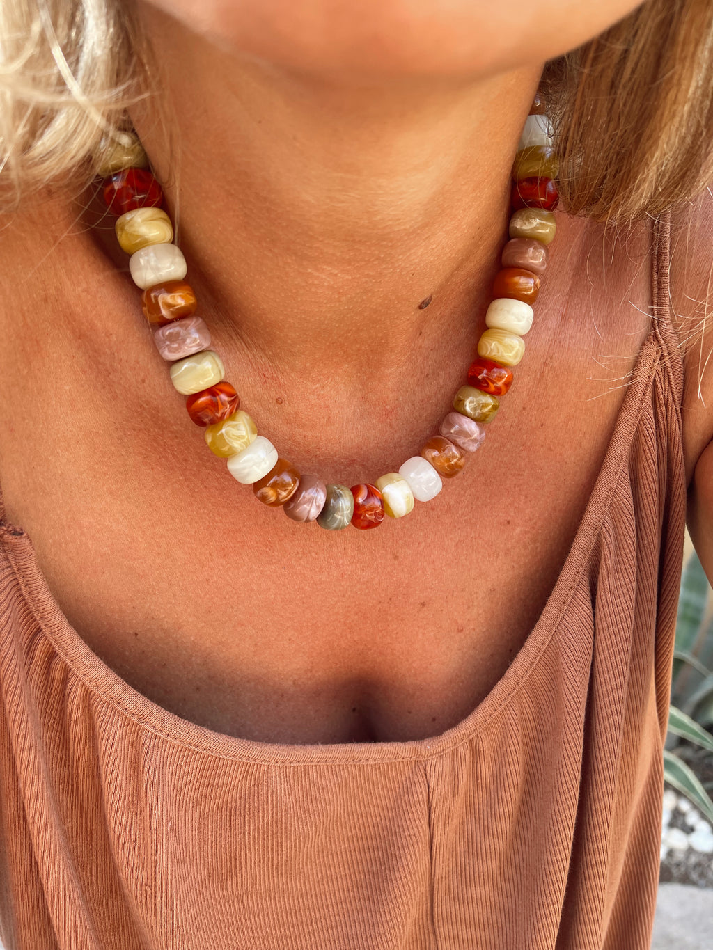 Collier Candy - brun