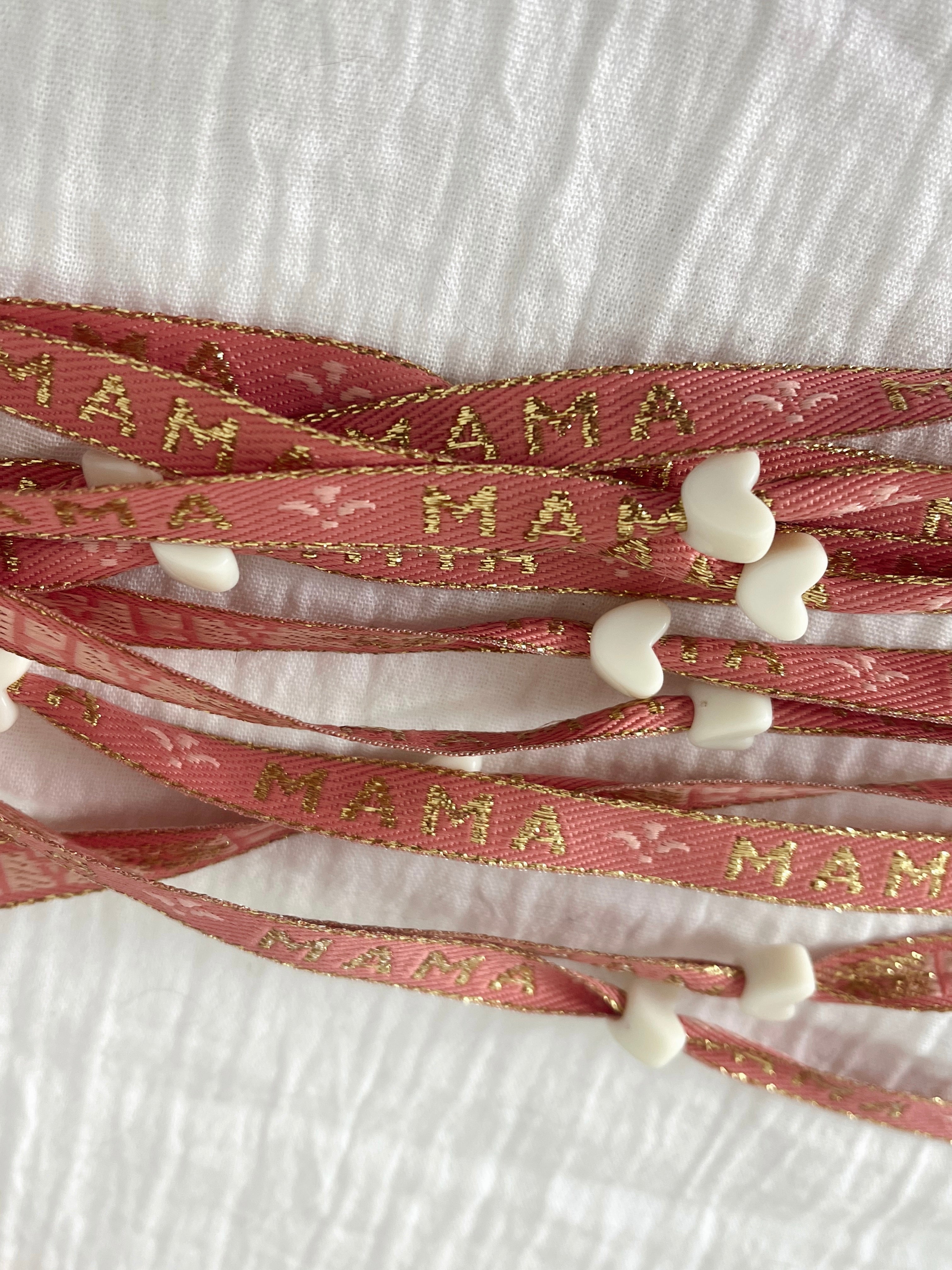 Duo bracelets ruban mama 💕