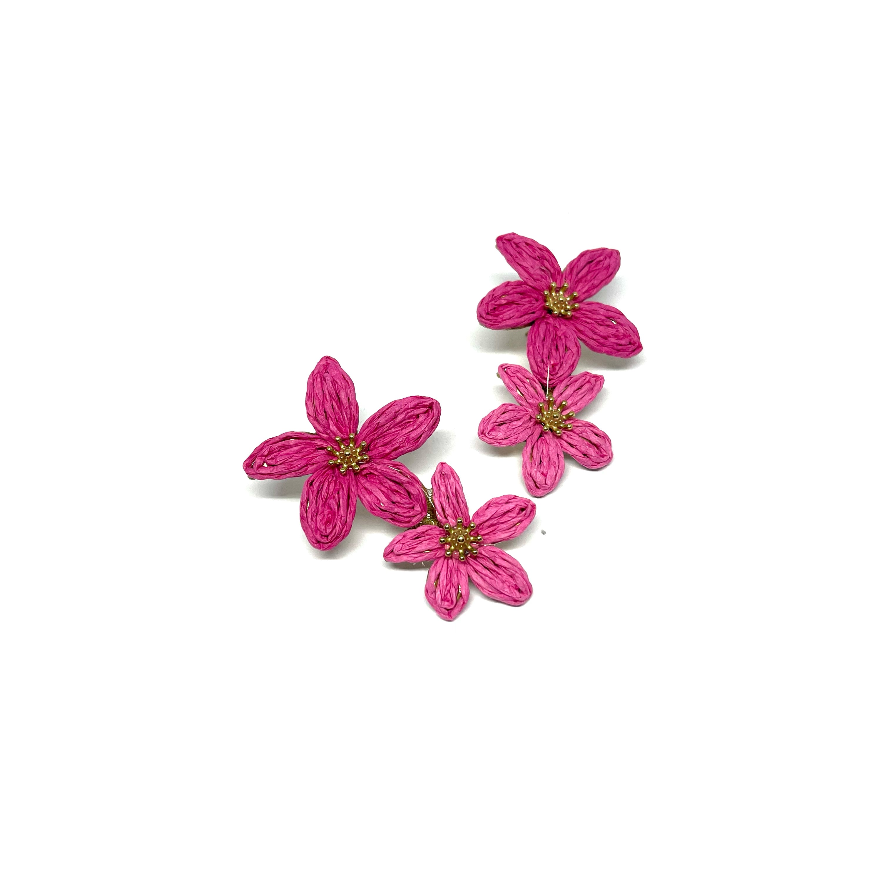 Boucles d’oreilles Janis - fushia