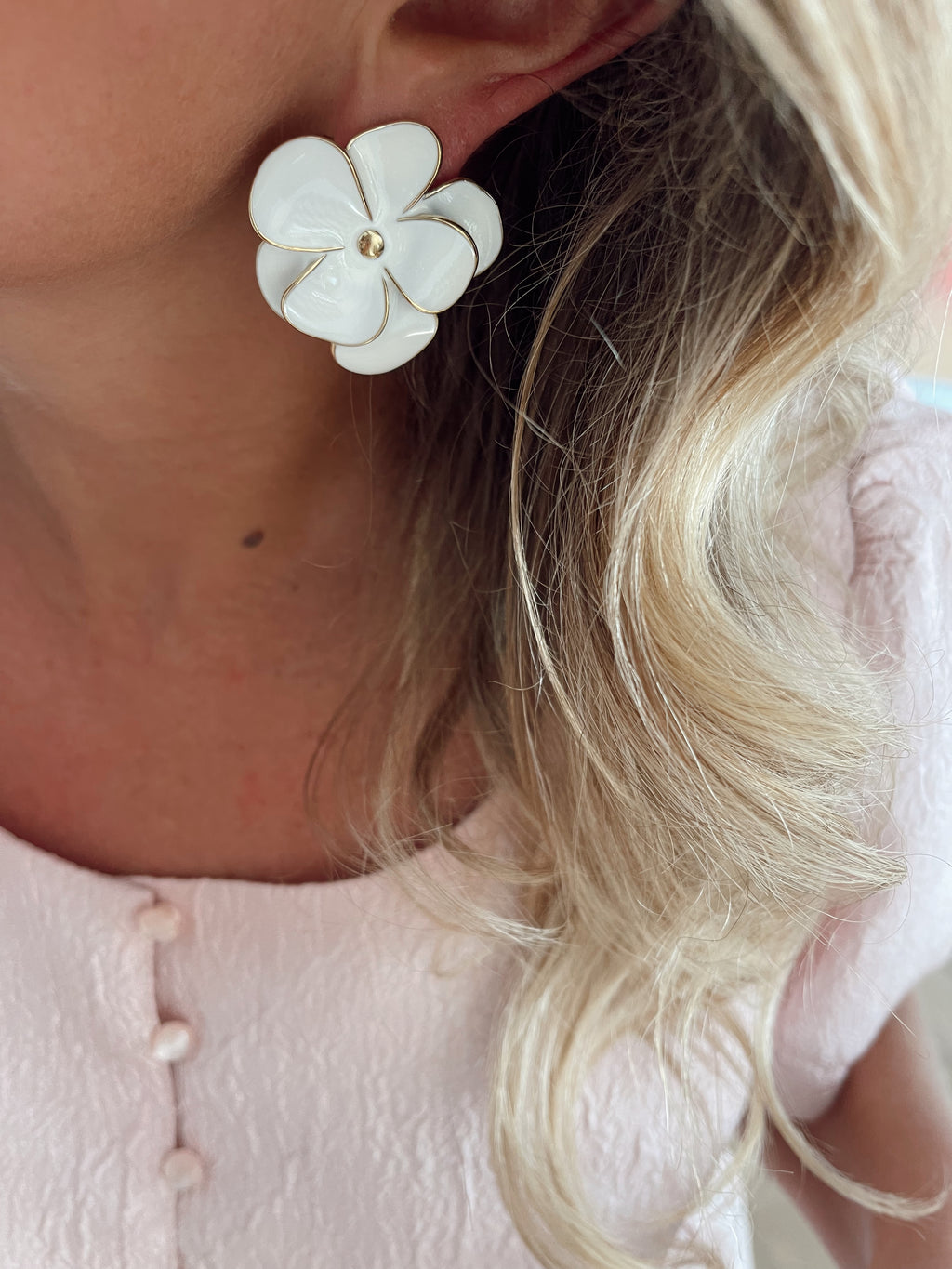 Boucles d'oreilles Telma - blanc