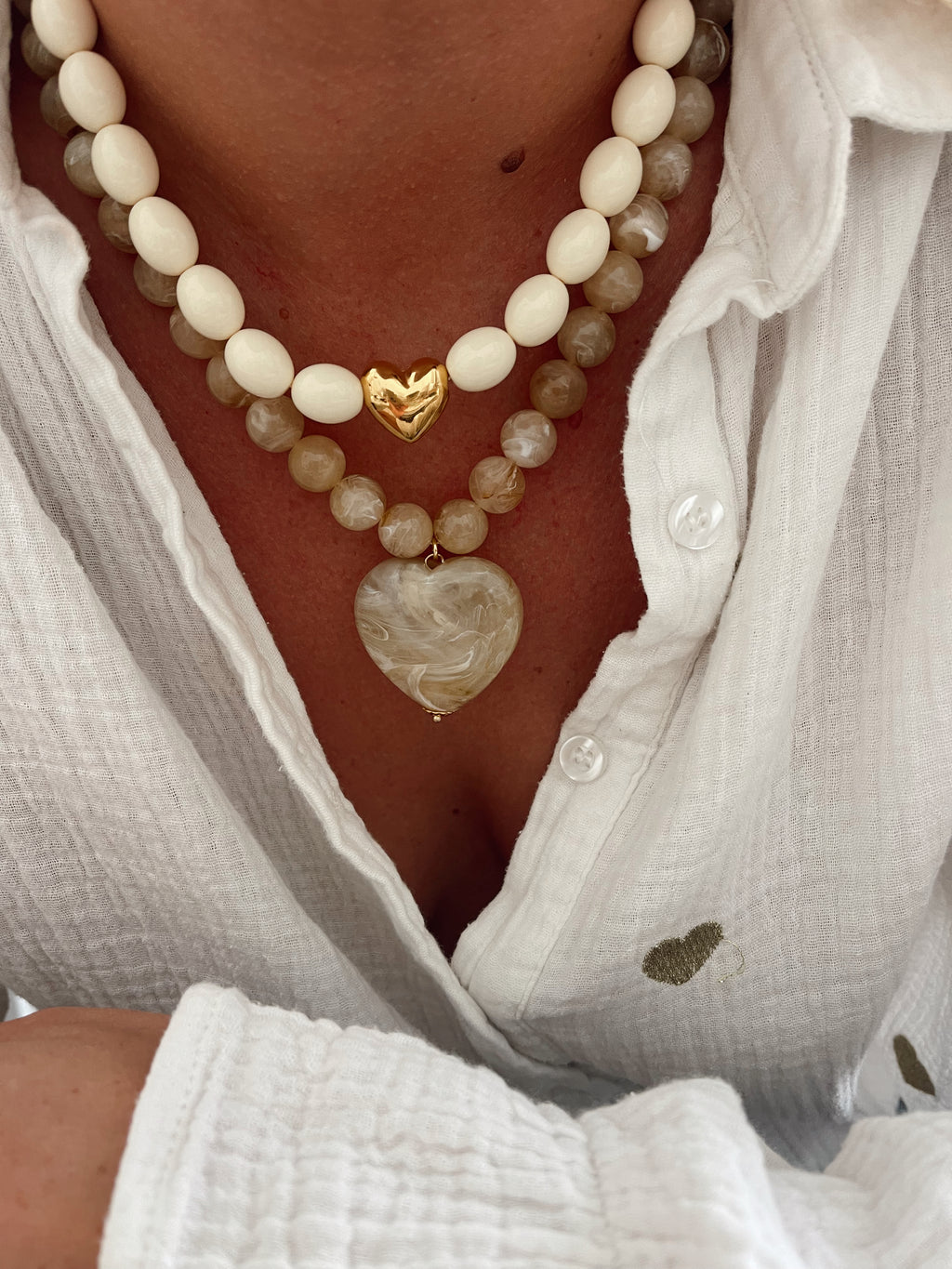 Collier Gabriel - ecru