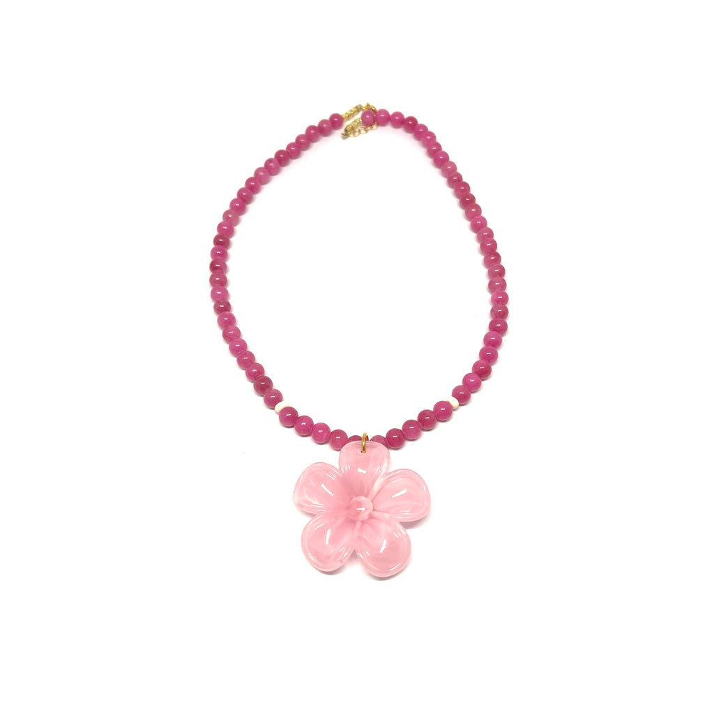 Collier Flor - rose