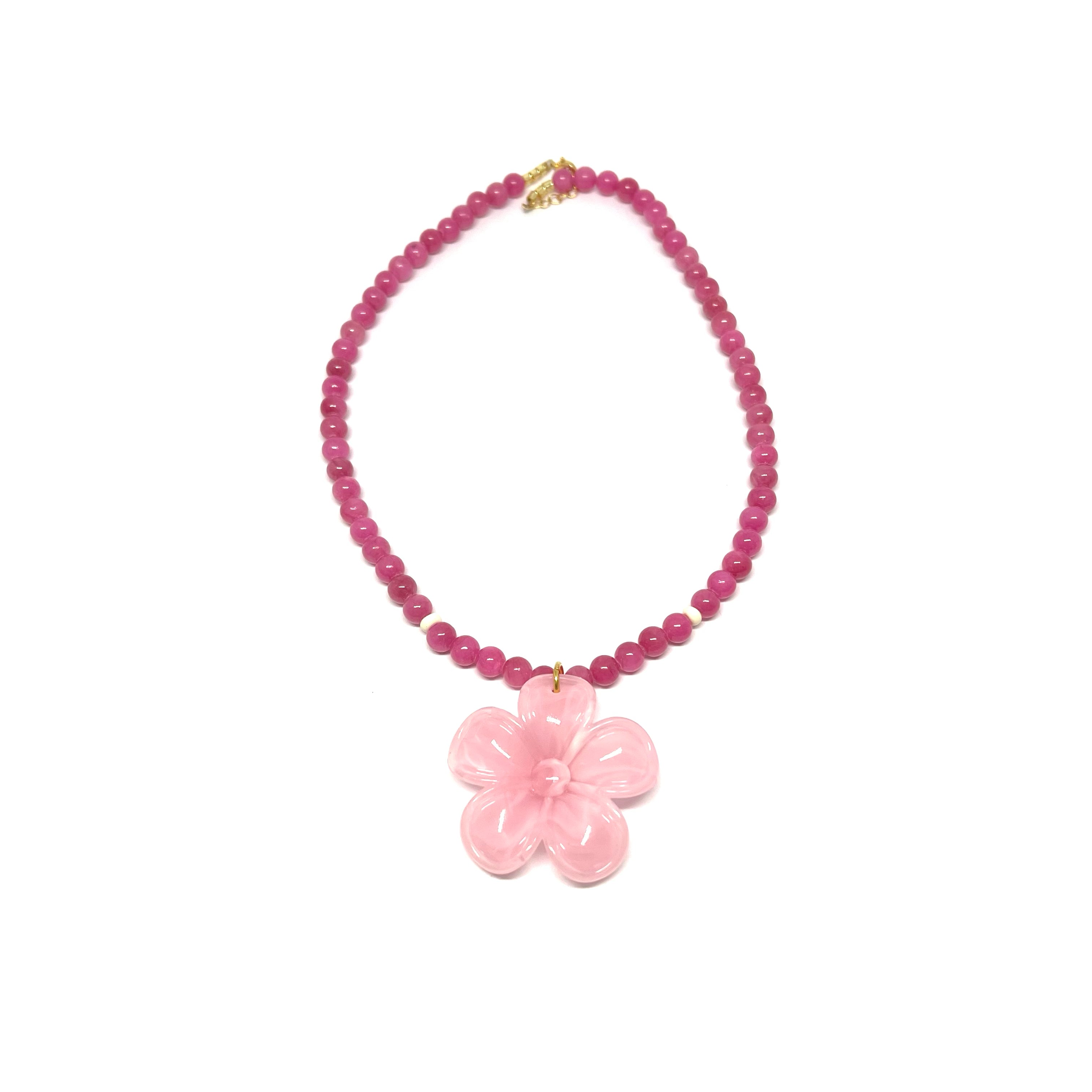 Collier Flor - rose
