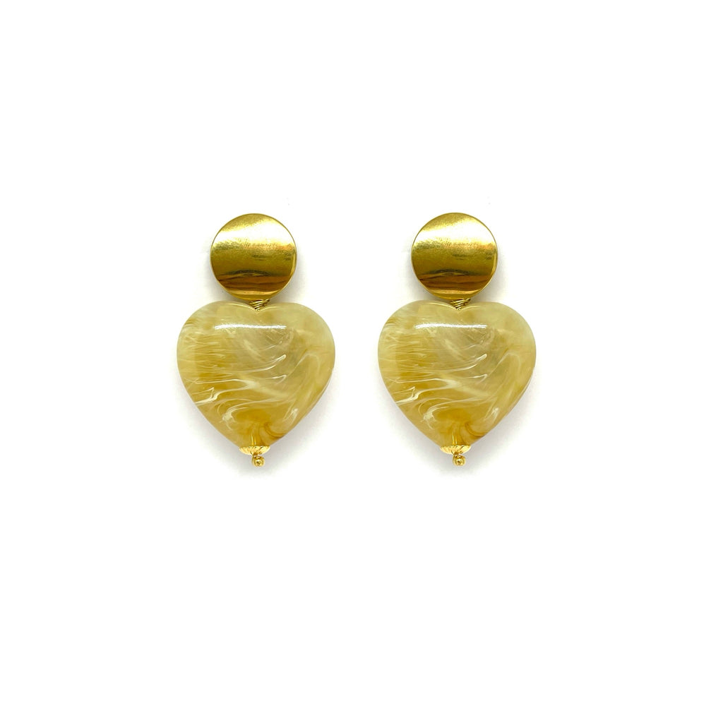 Boucles d'oreille Gabriel - ecru