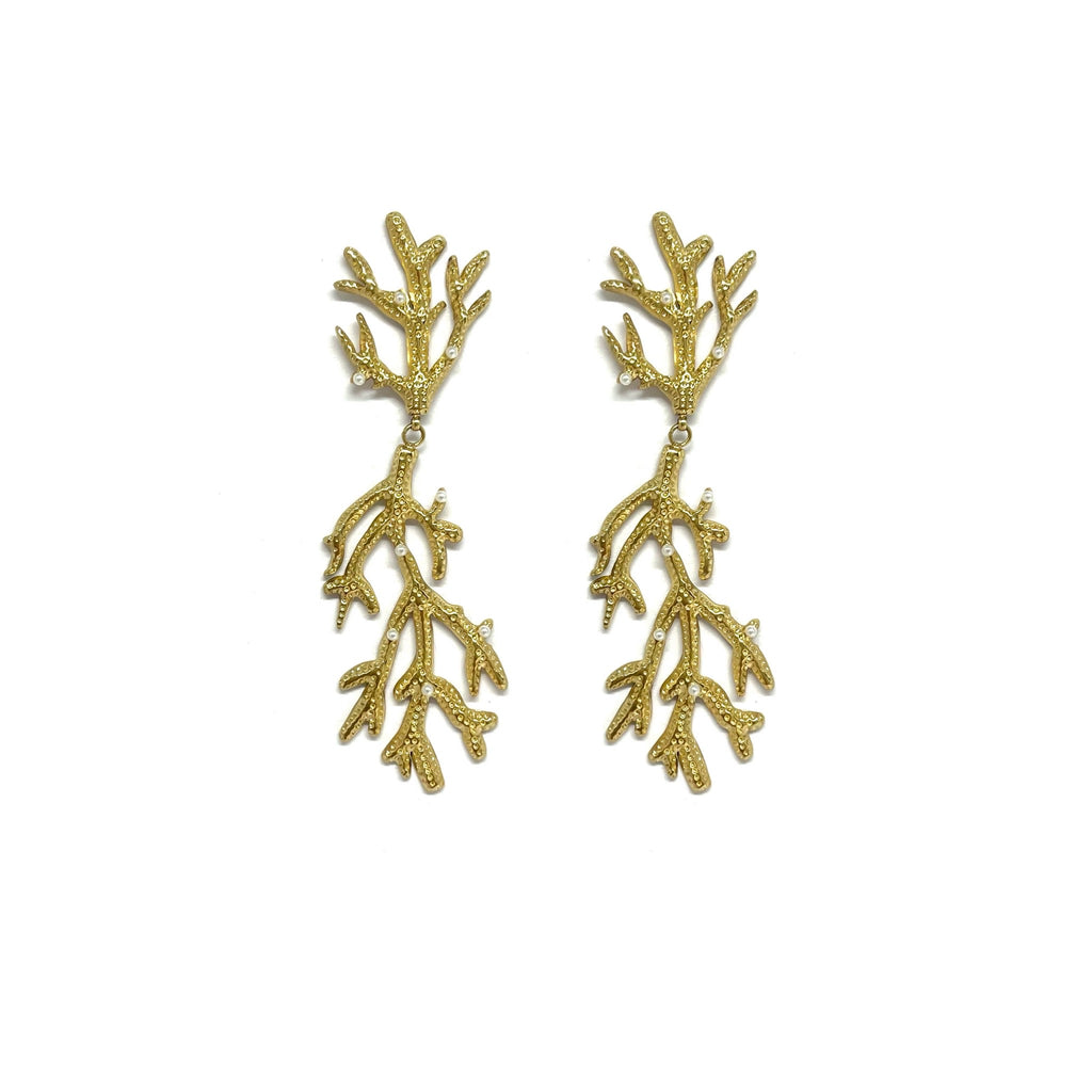 Boucles d’oreilles Corail