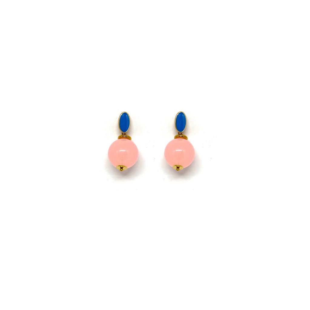 Boucles d’oreilles Alphonse - rose