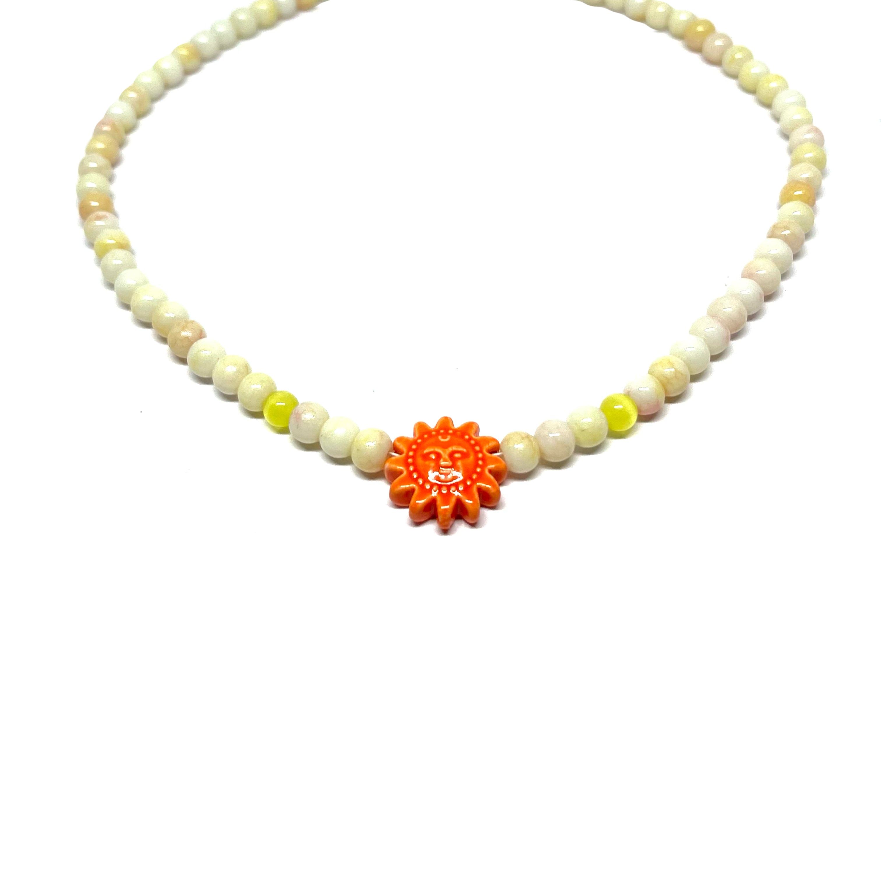 Collier Solemio - orange