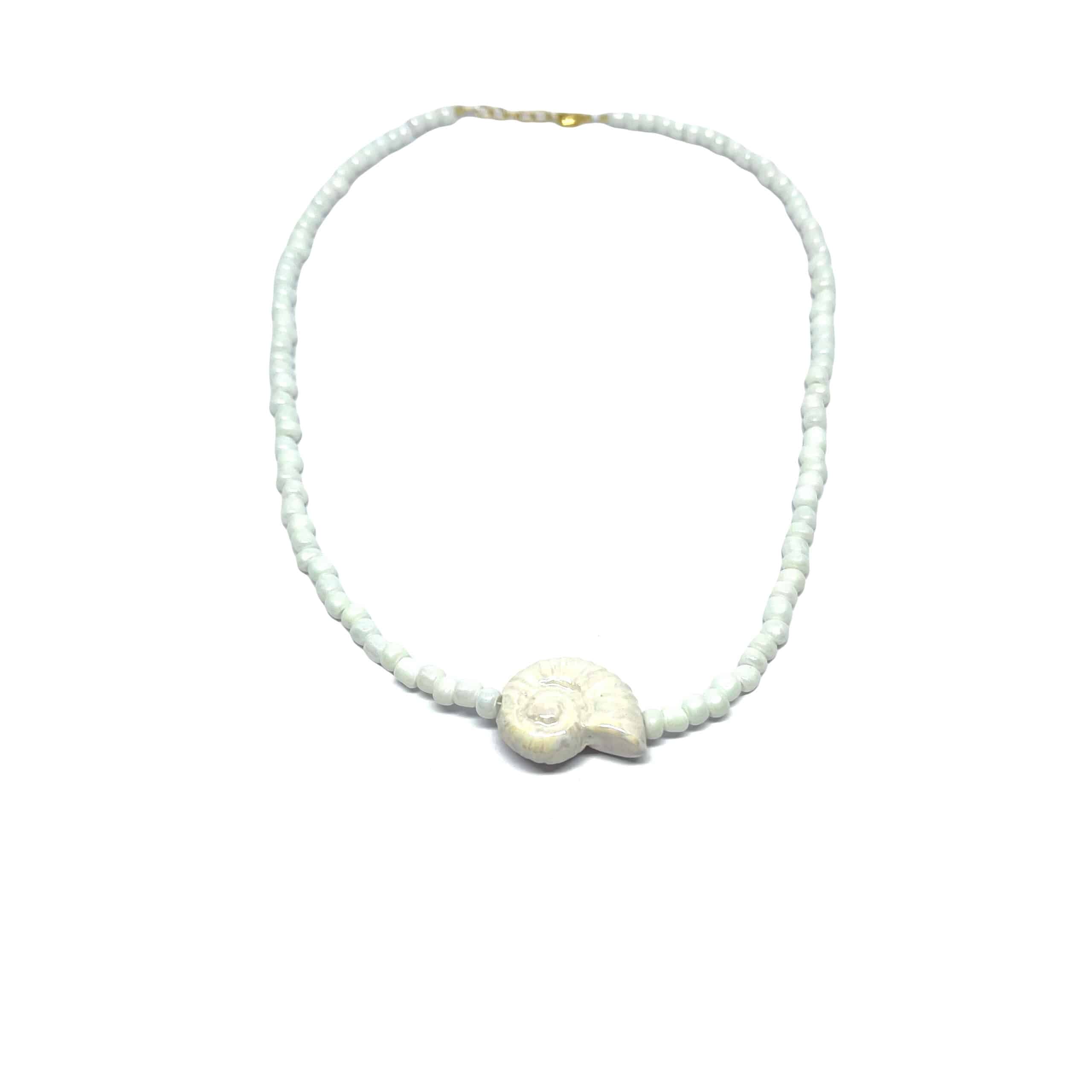 Collier Concha - blanc