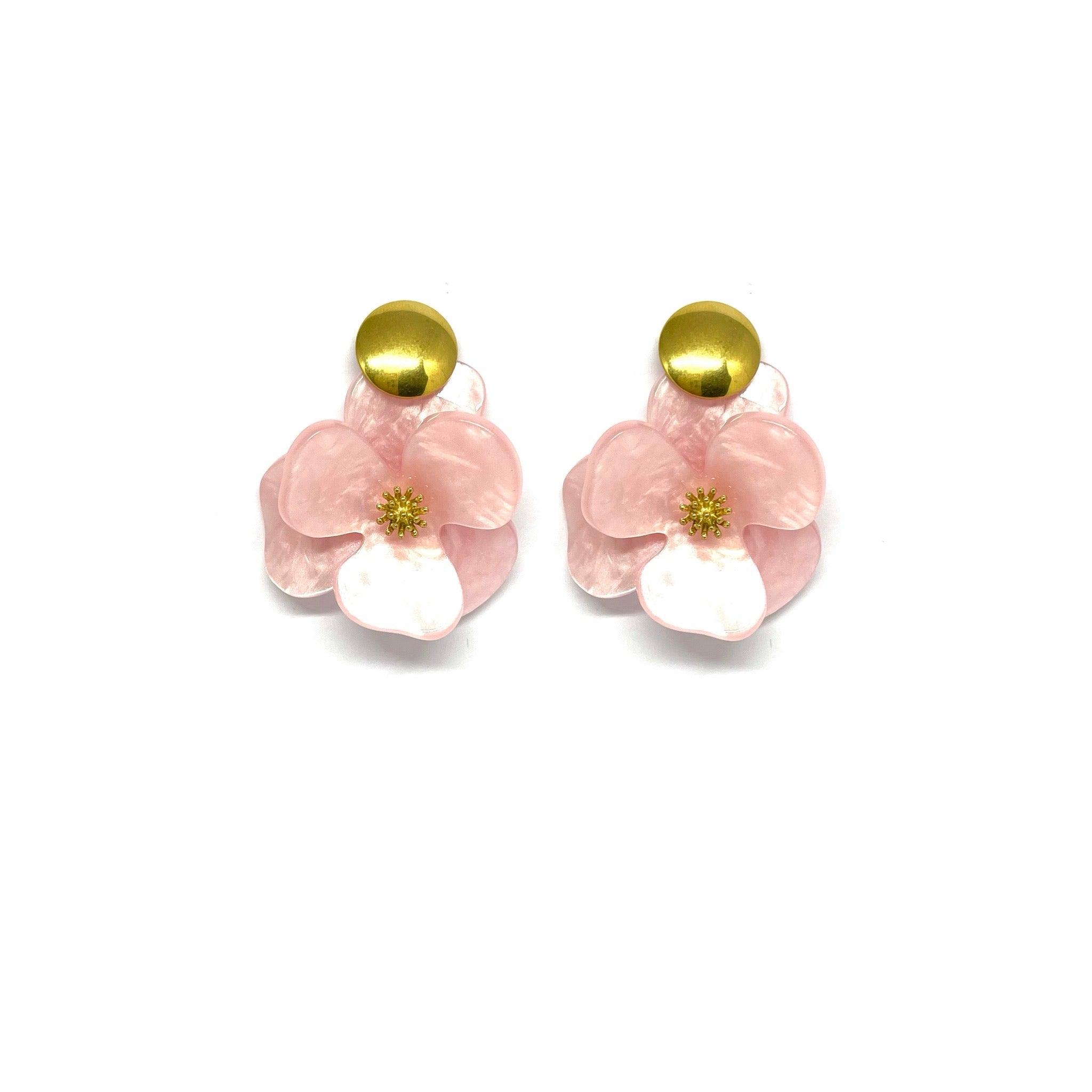 Boucles d’oreilles Pénélope rose