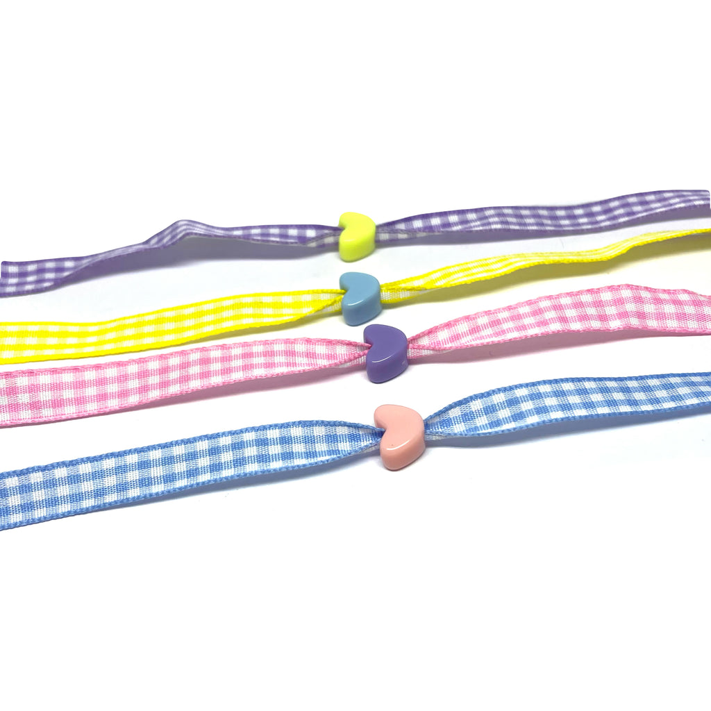 Bracelet vichy coeur