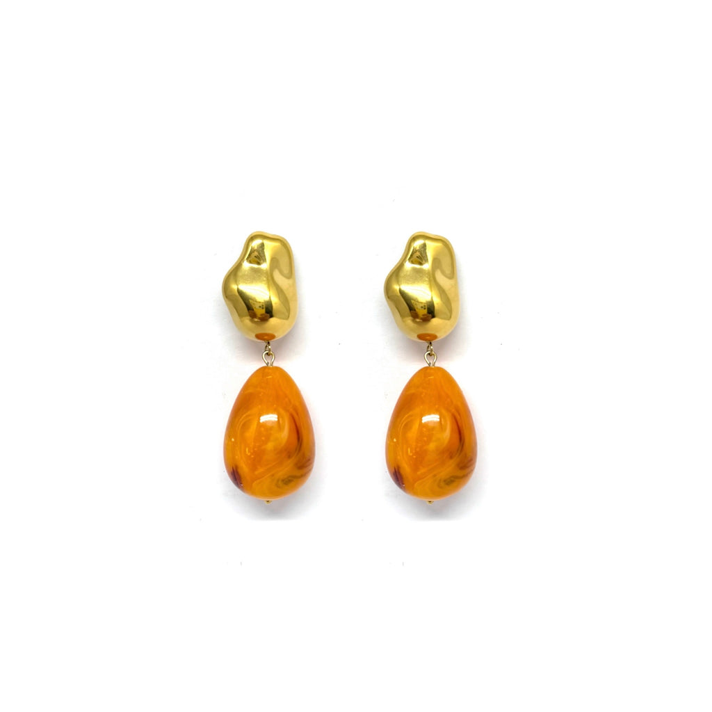 Boucles d’oreilles Abbie - abricot