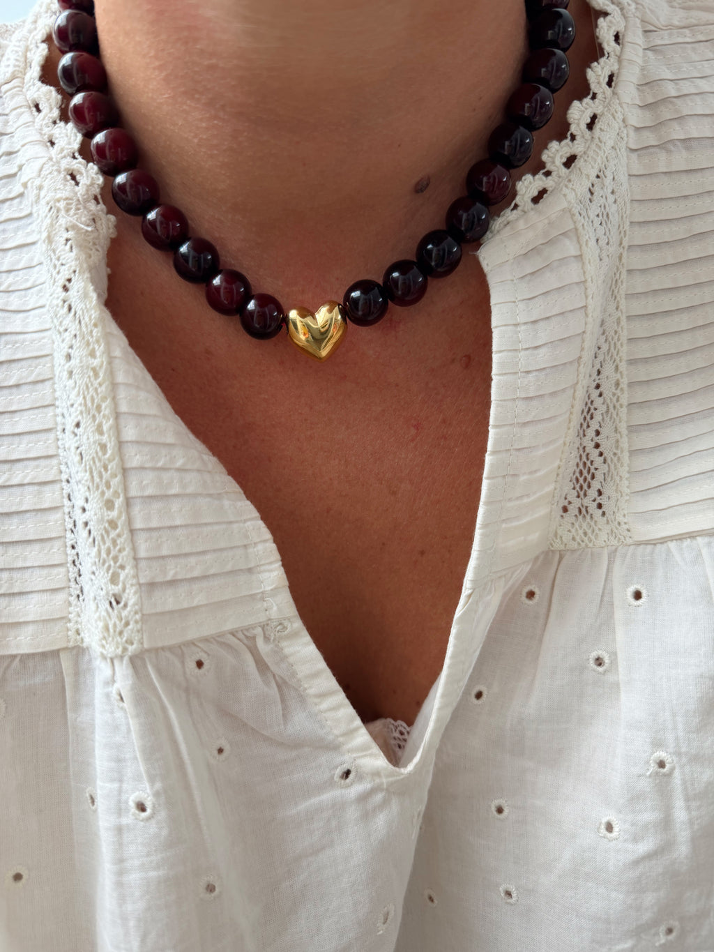 Collier Martin - aubergine
