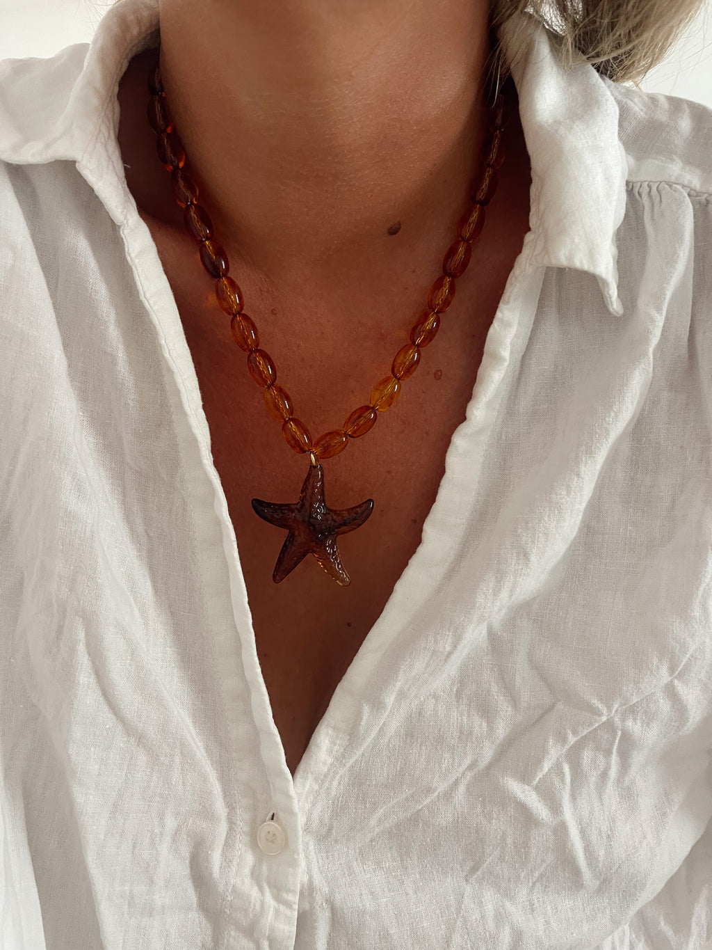 Collier Marius - ambre