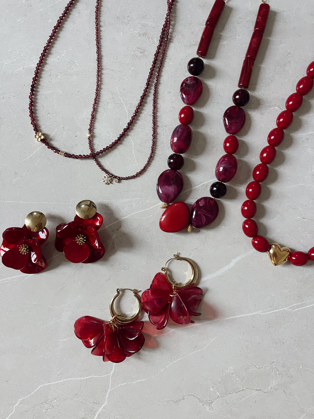 Créoles Palma - rouge