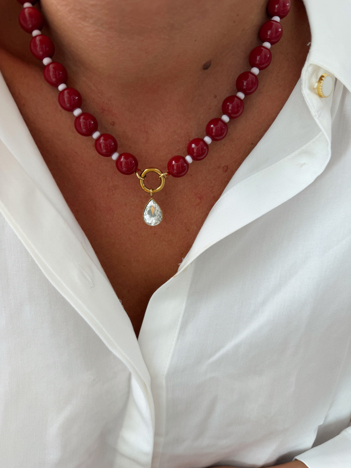 Collier Alfred - rouge