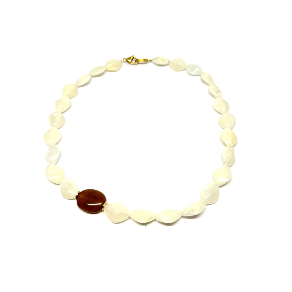 Collier Tobias - blanc