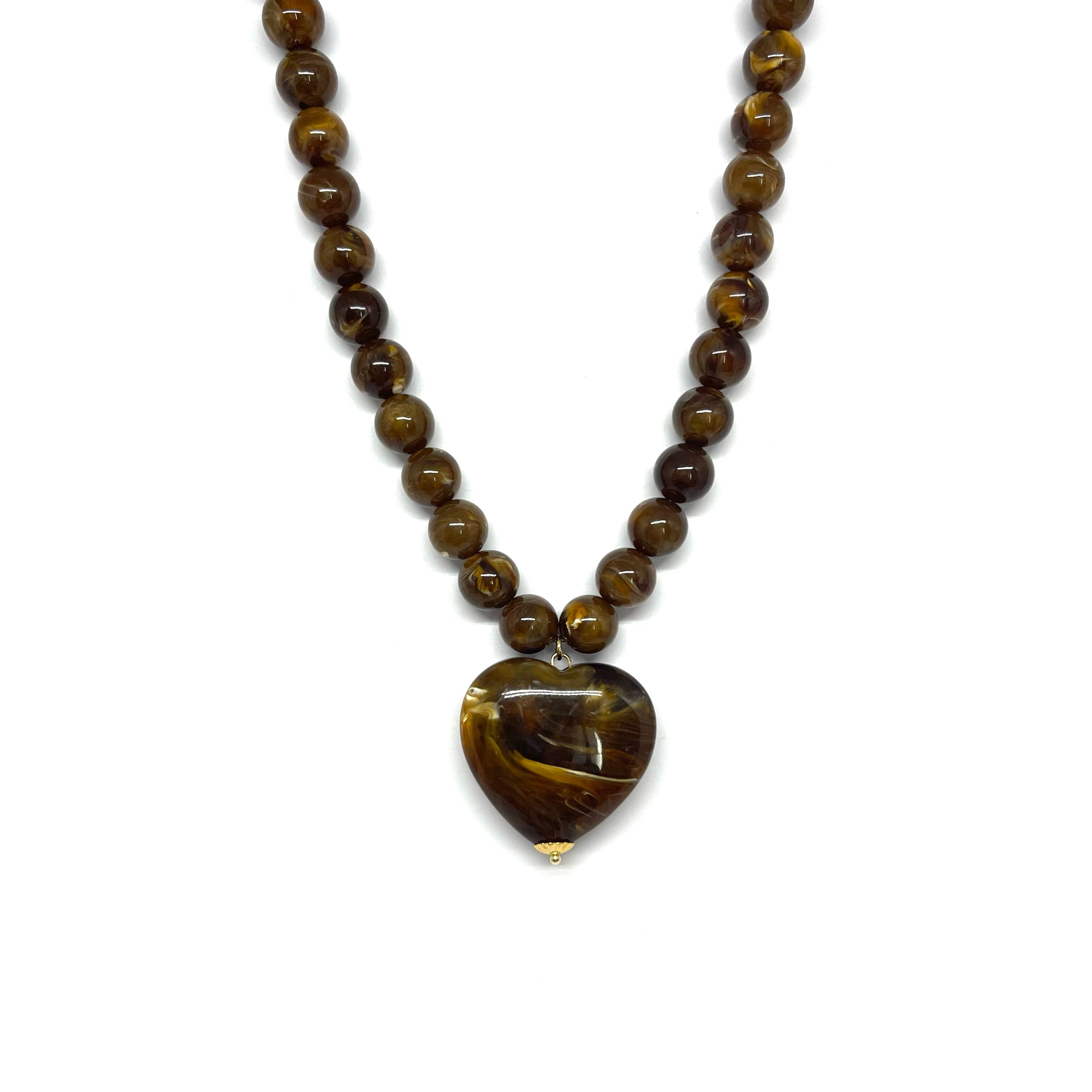 Collier Gabriel - chocolat