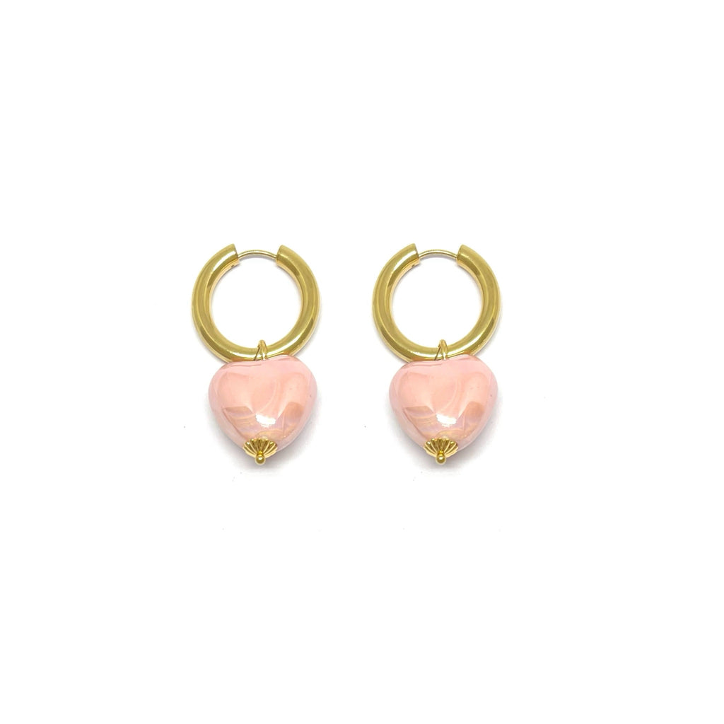 Créoles Corazon - rose