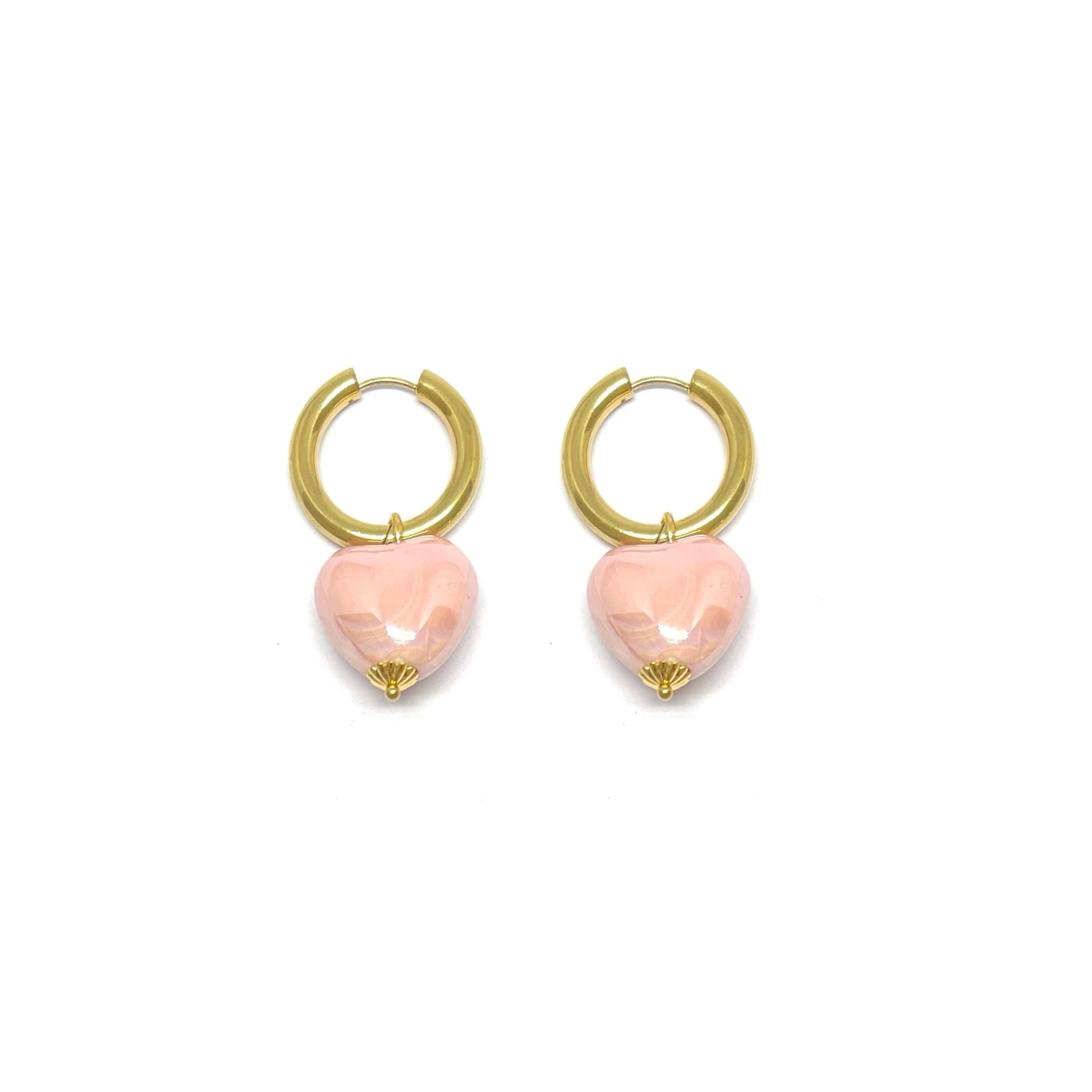 Créoles Corazon - rose