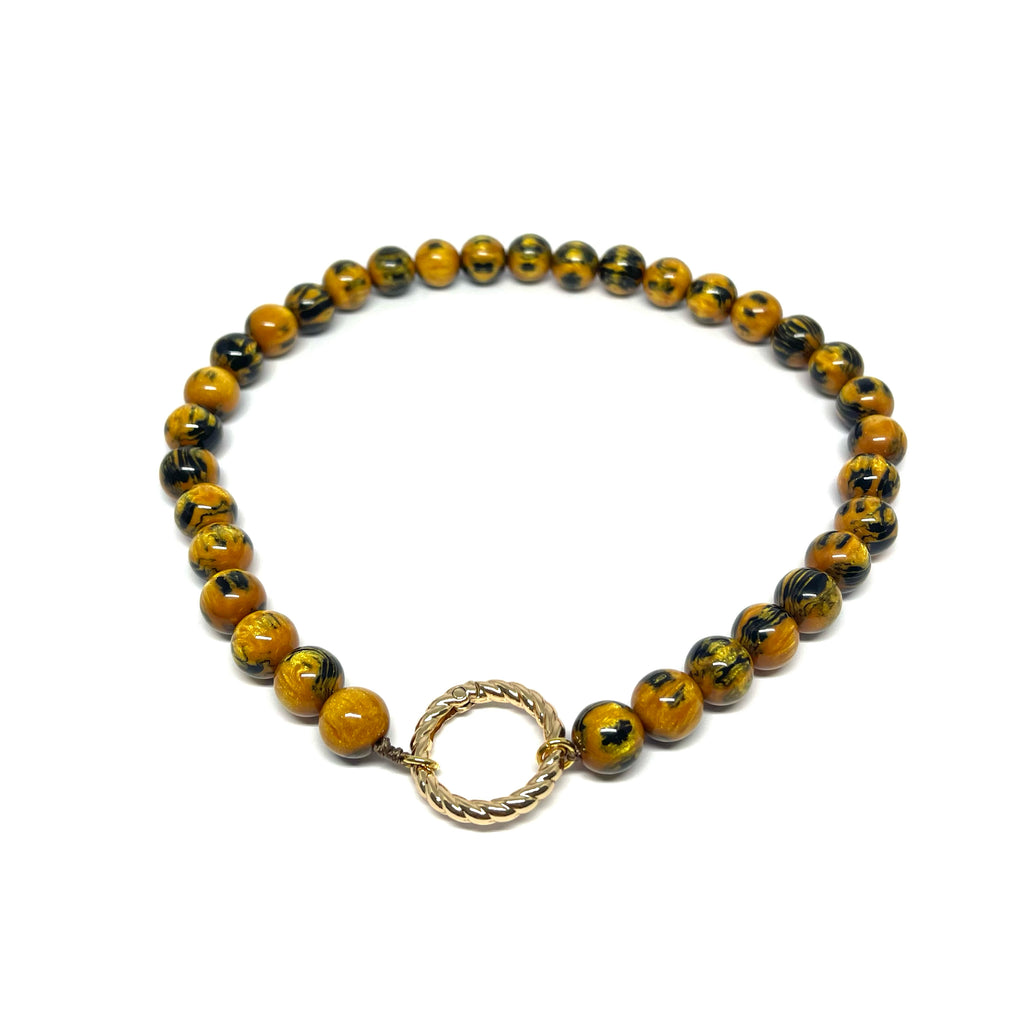 Collier Gaspard - orange brulé