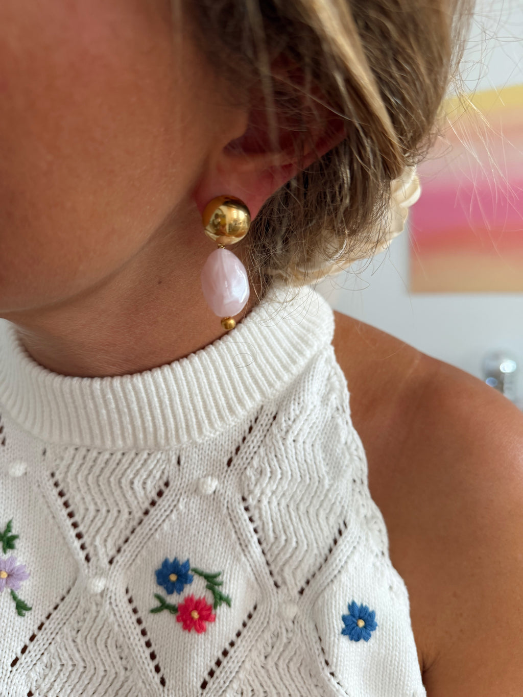 Boucles d’oreilles Pippa - rose