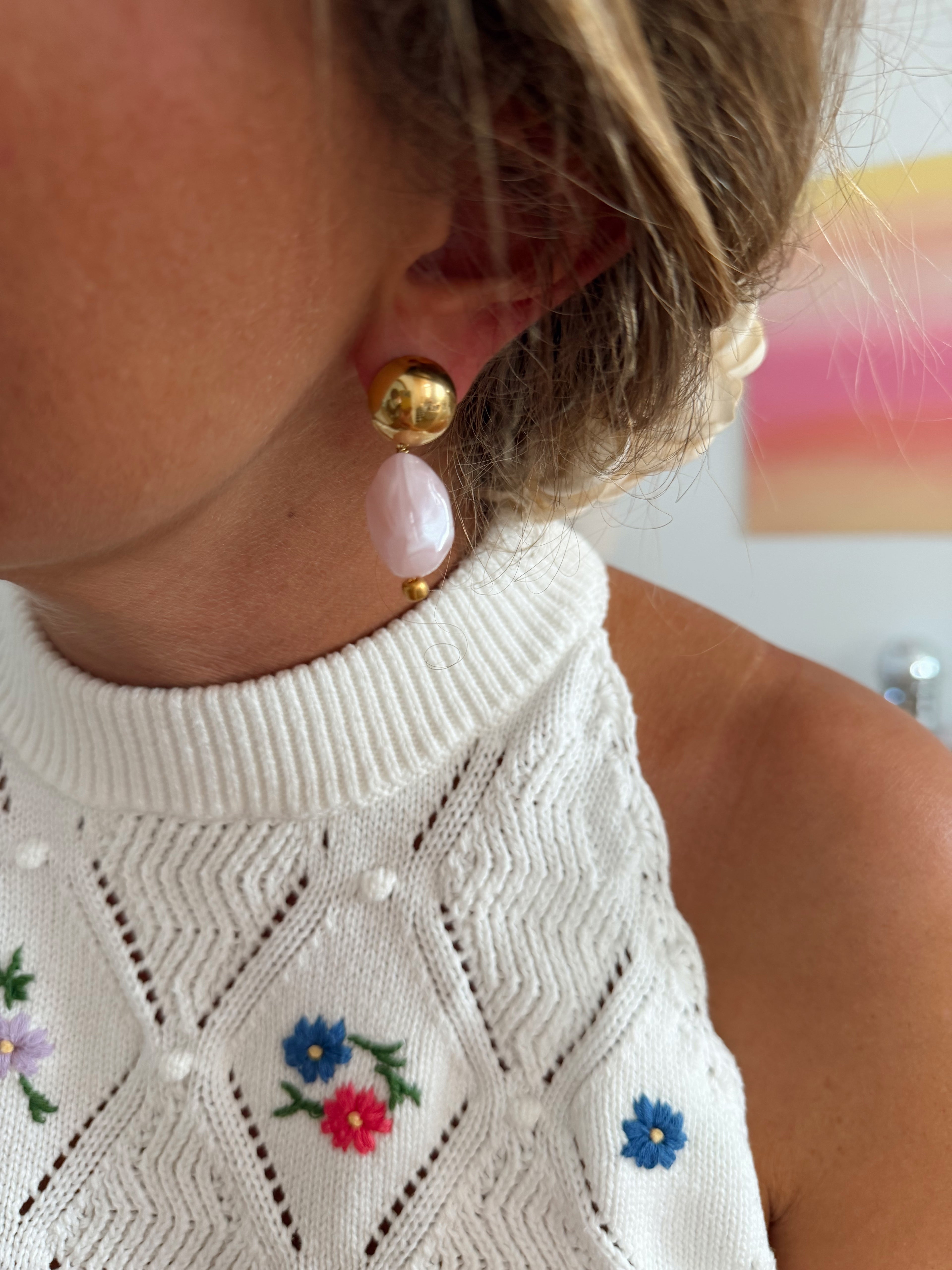 Boucles d’oreilles Pippa - rose