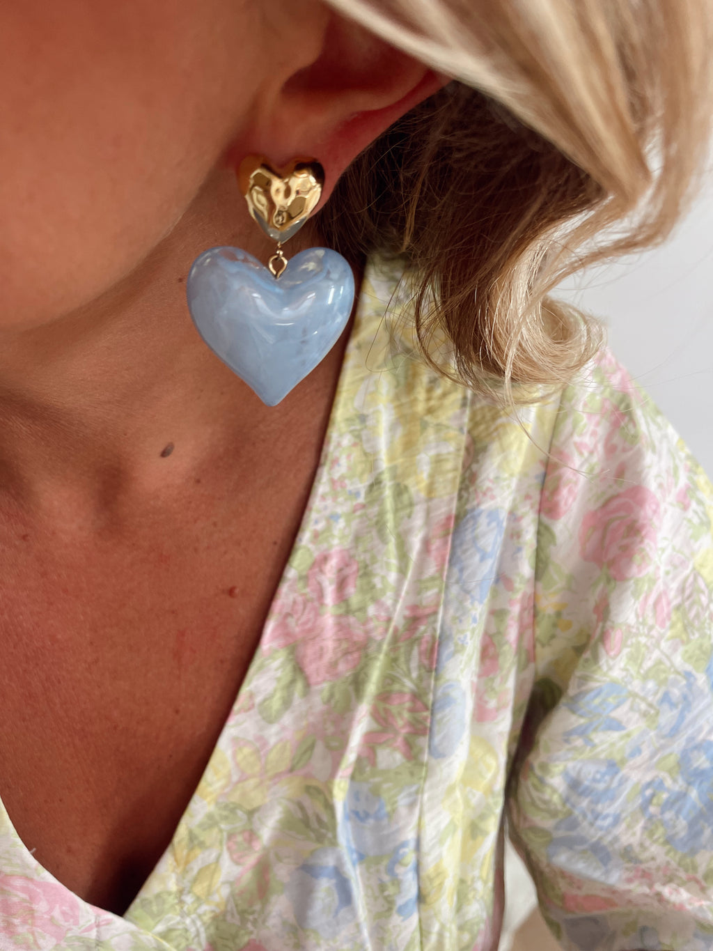 Boucles d'oreilles Douceur - ciel