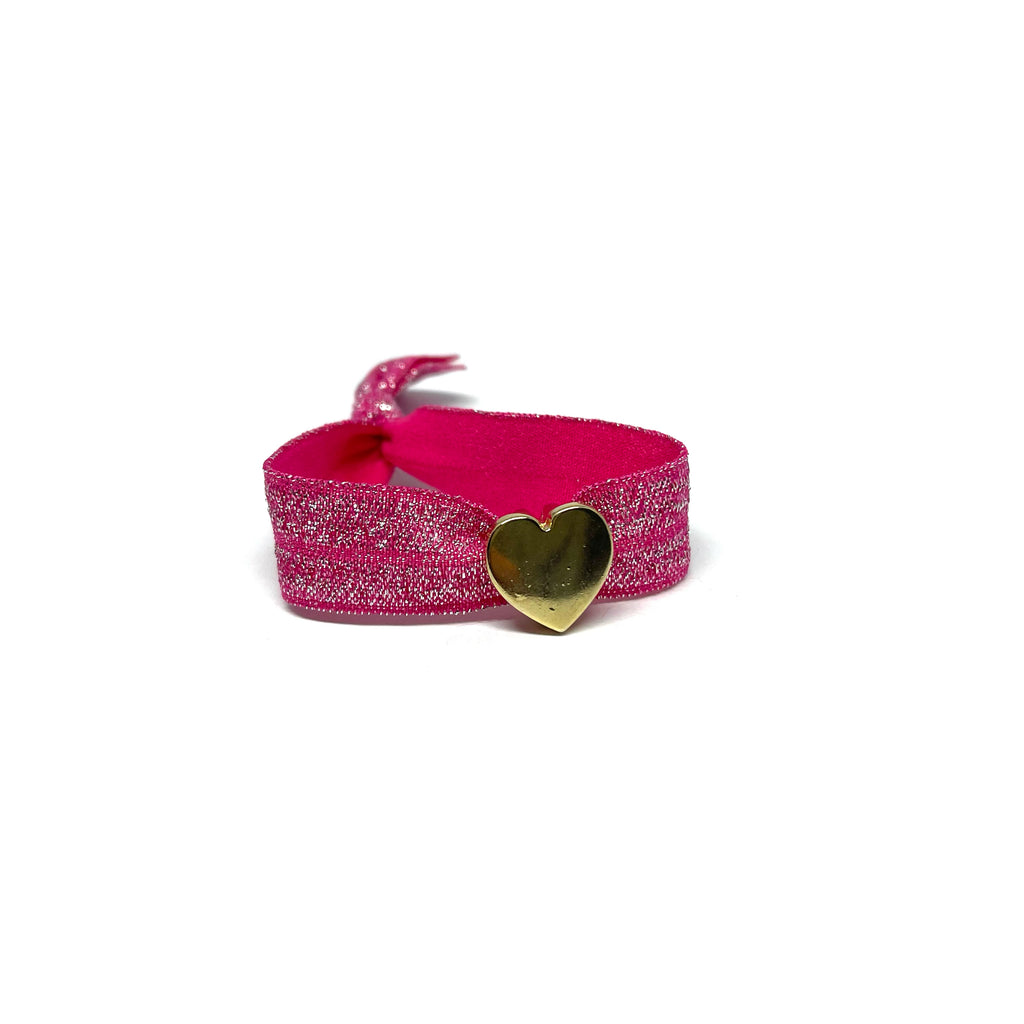 Bracelet ruban elastique or