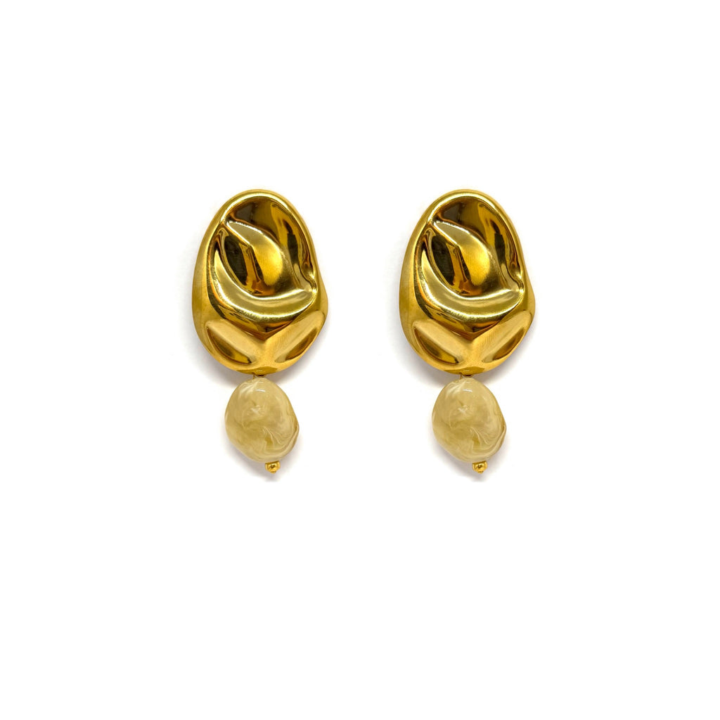 Boucles d’oreilles Bonnie - beige