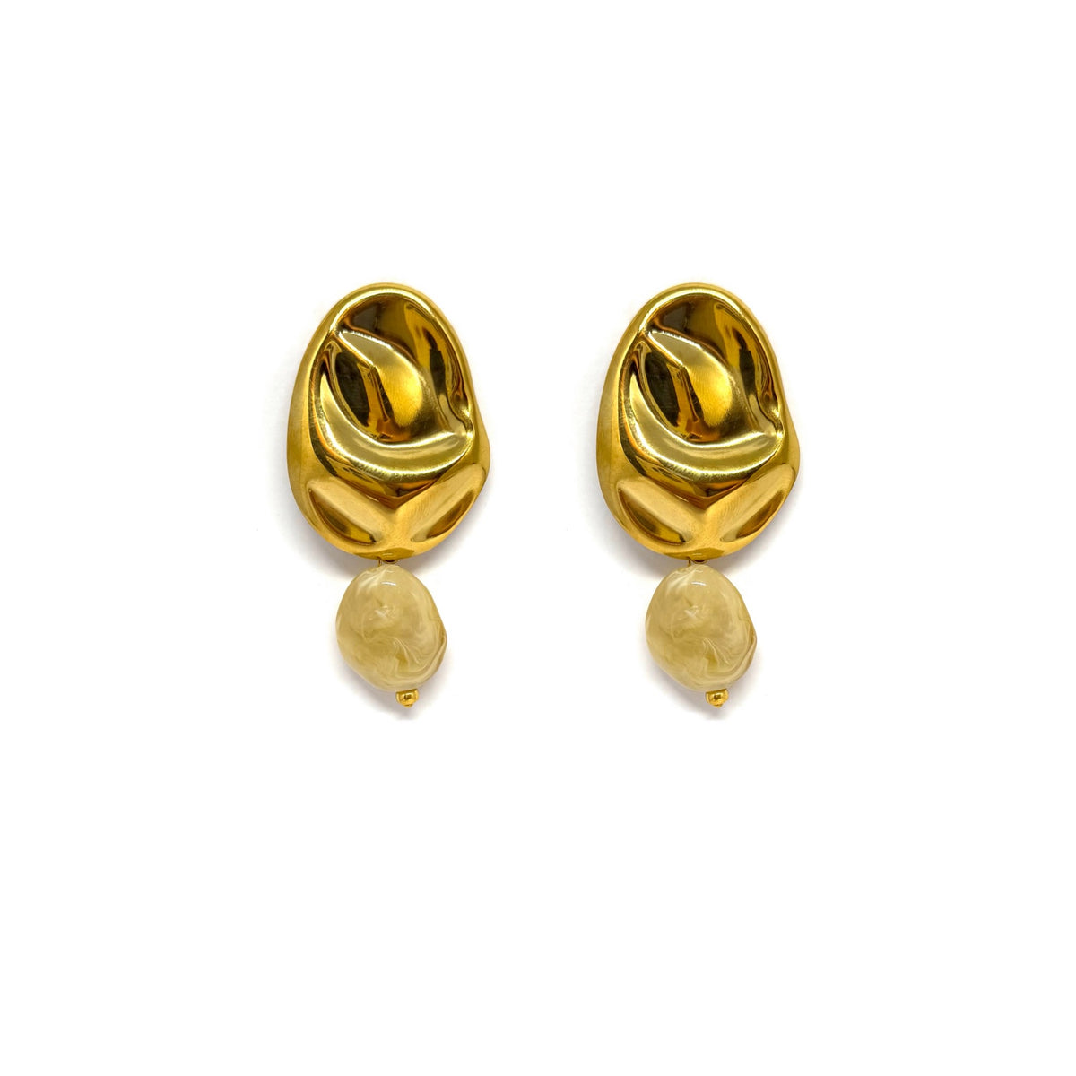 Boucles d’oreilles Bonnie - beige