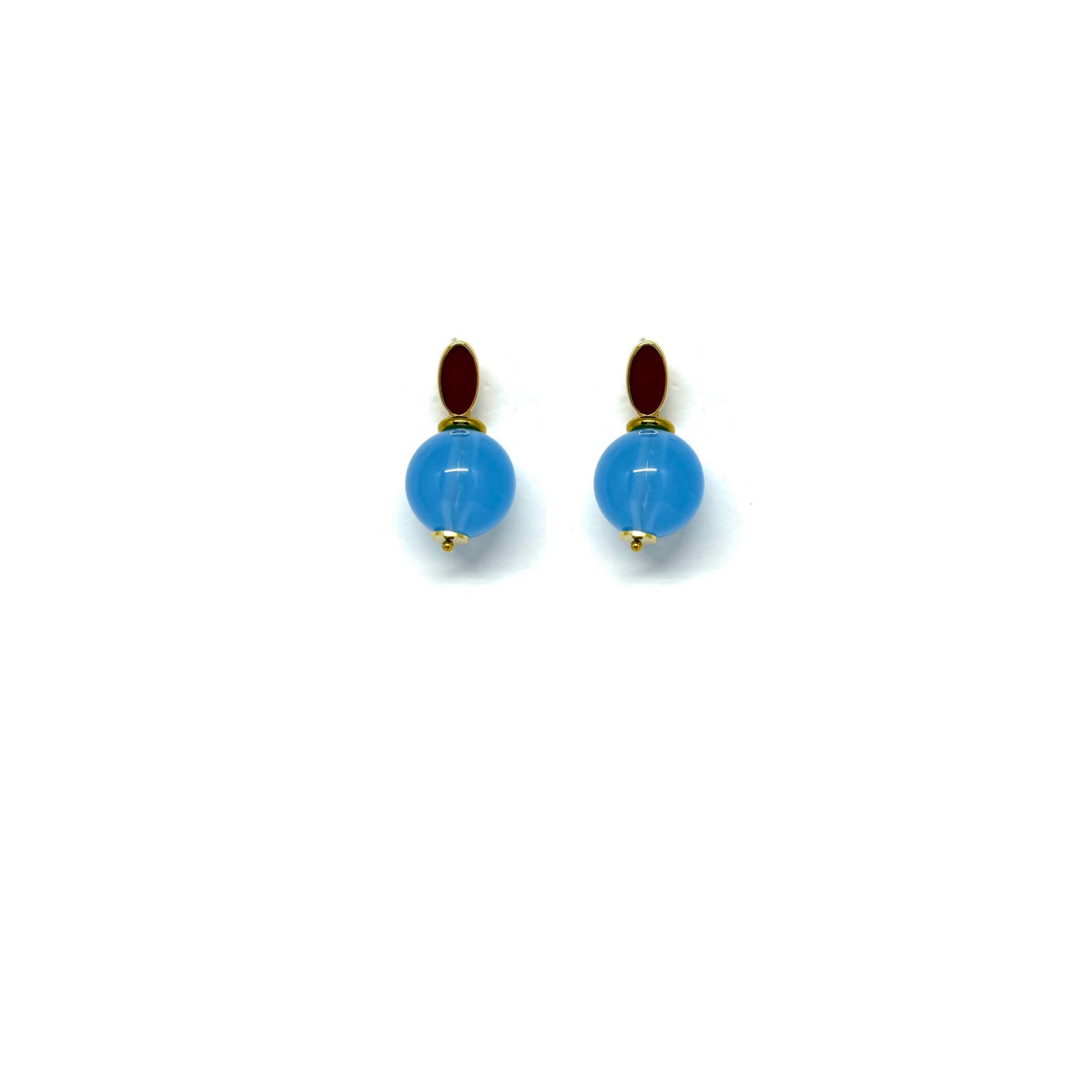 Boucles d’oreilles Alphonse - bleu