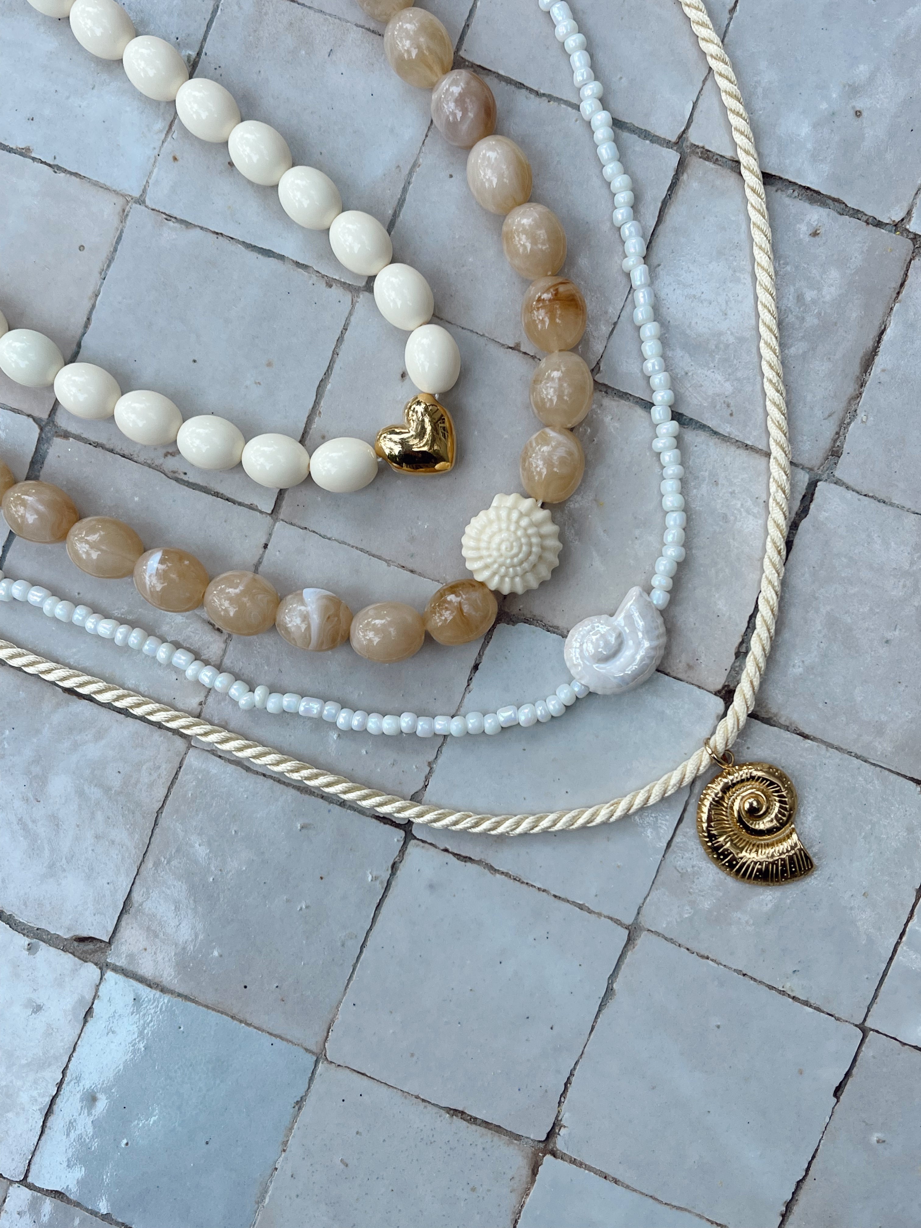 Collier Sacha - beige