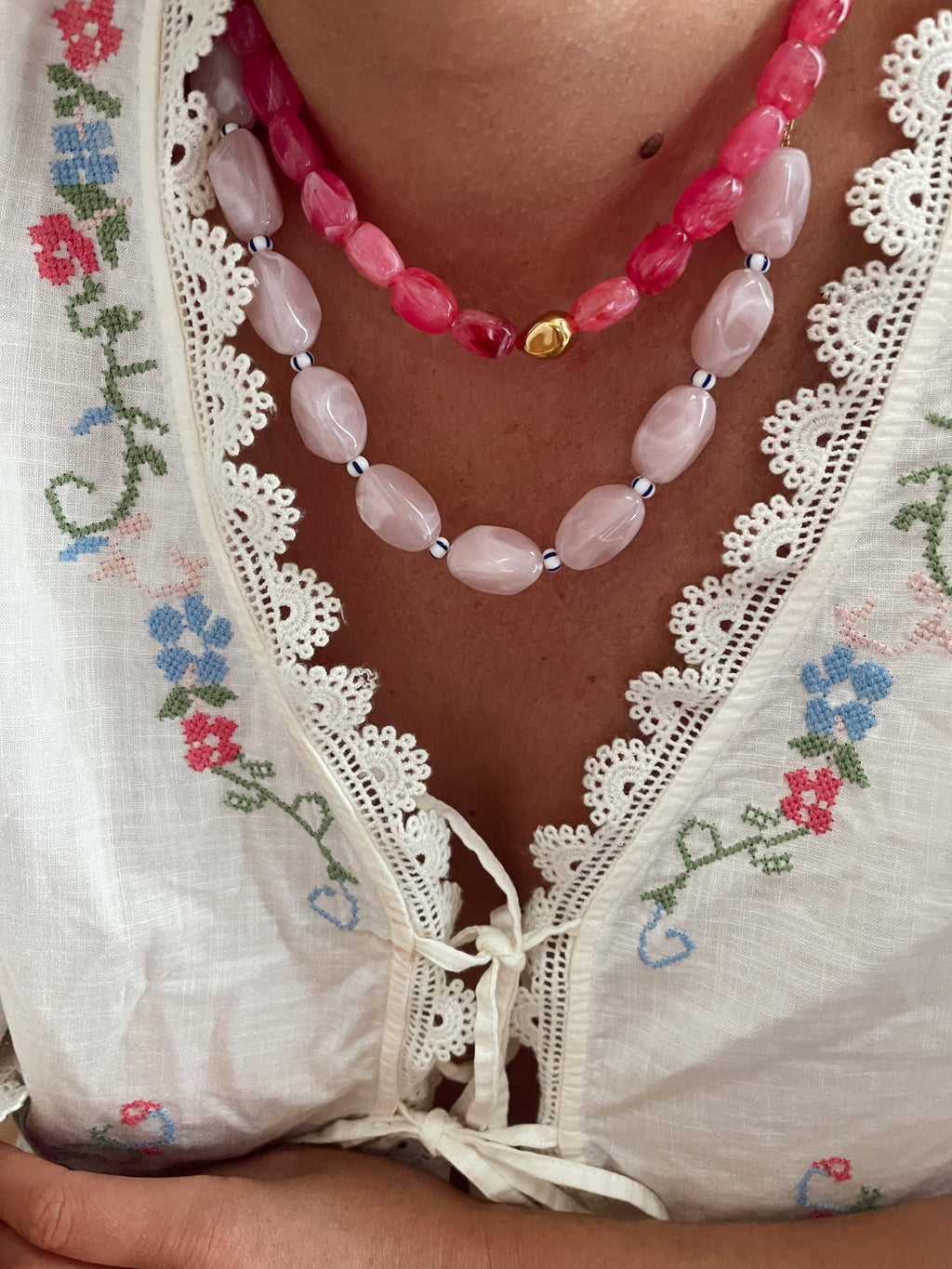 Collier César - fushia