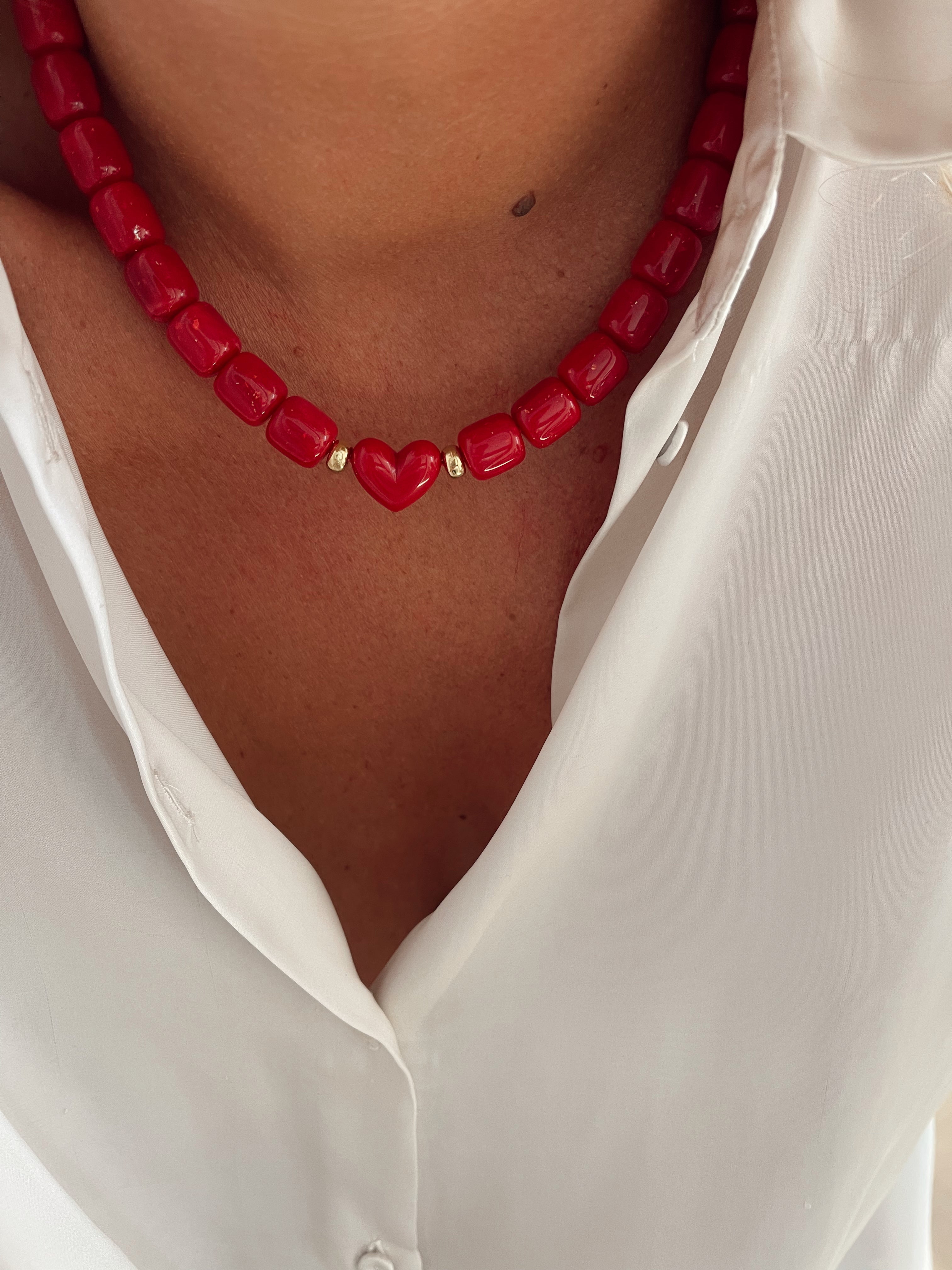 Collier Archi - rouge